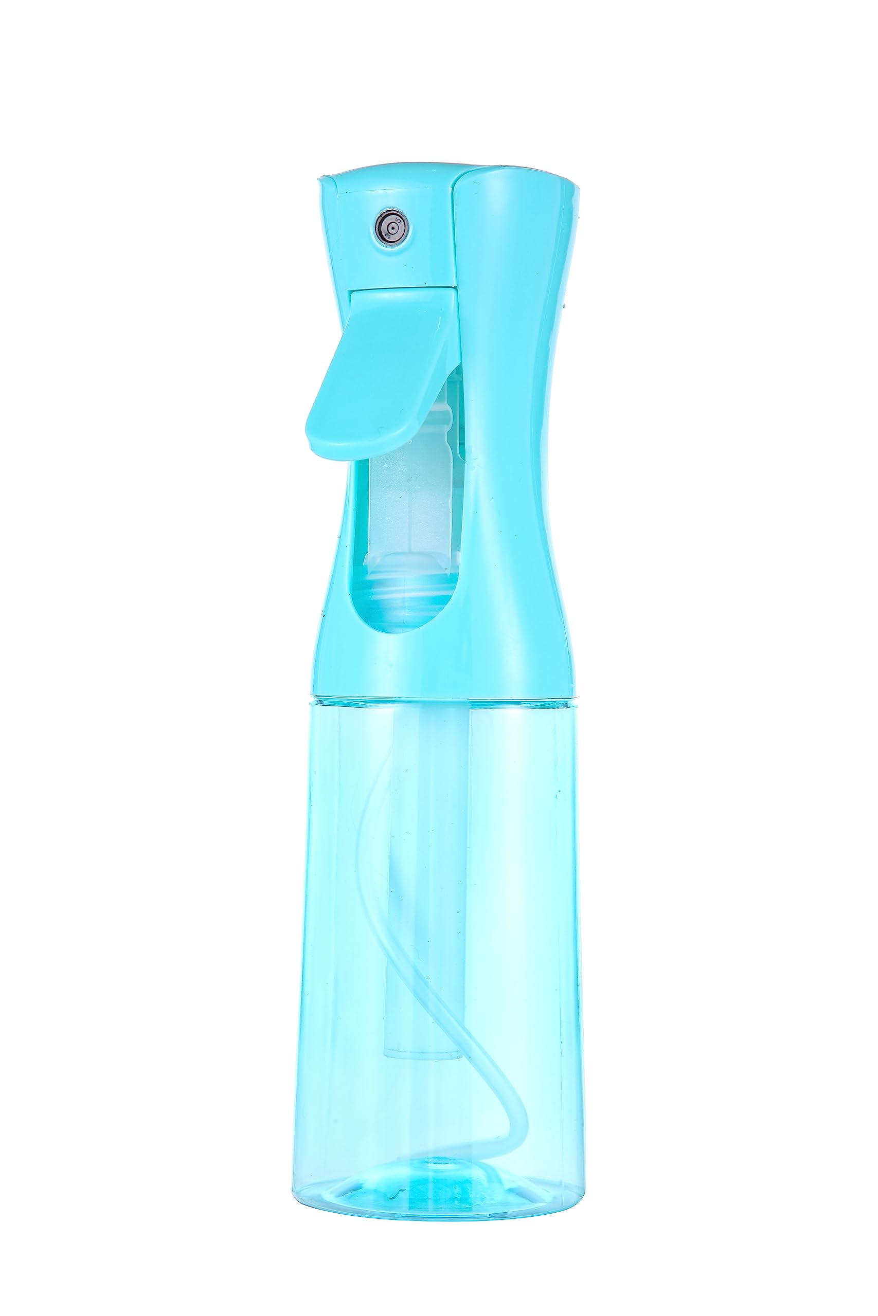 D-DIVINE Ultra Fine Continuous Spray Bottle - Durable Empty Water Mister for Hairstyling, Plants, Cleaning, Cooking & Skin Care - Perfect for Salon, Home, Garden & Travel (Blue)
