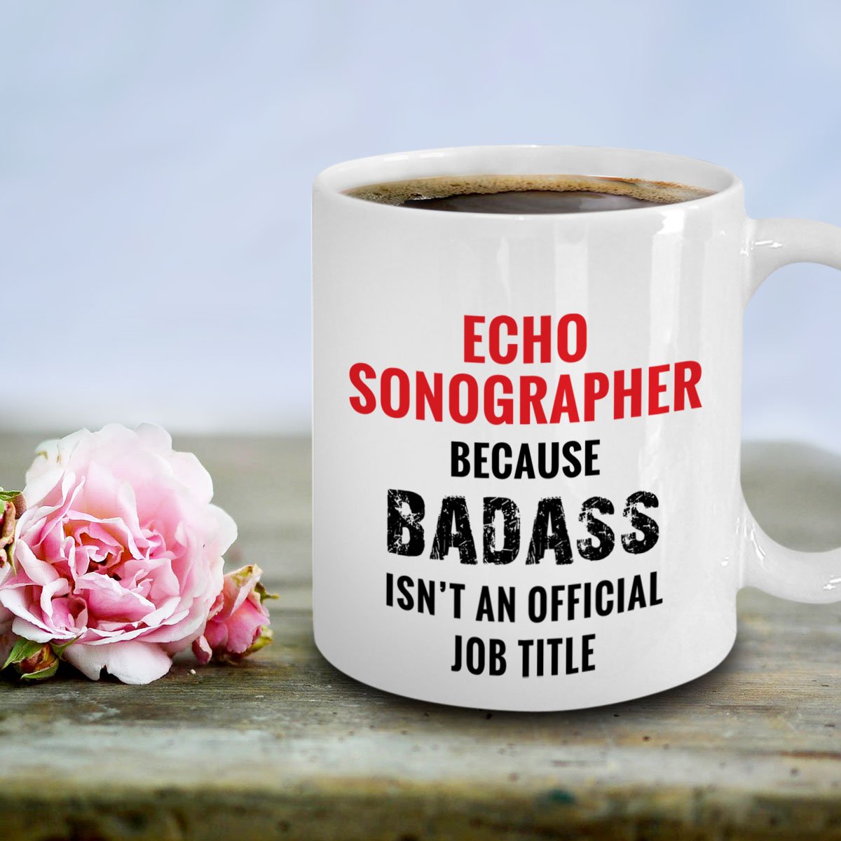 Echocardiography Coffee Mug - Perfect Gift for Cardiac Sonographers - Ultrasound Tech Accessories - Great for Hospitals, Clinics & Medical Offices