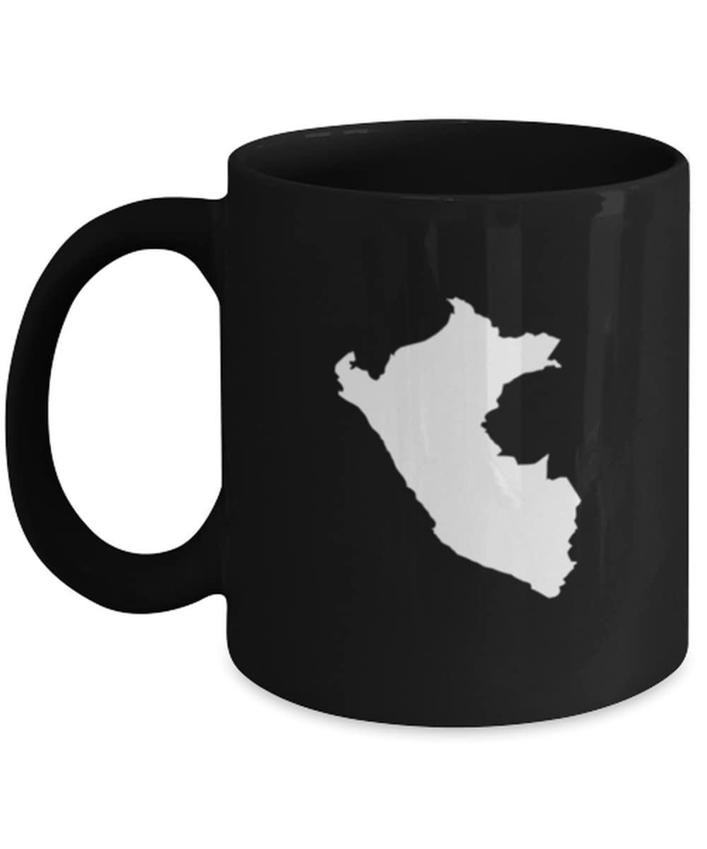 Funny Peru Map Travel Coffee Mug - Perfect Gift for Travel Lovers & Coffee Enthusiasts - Ideal for Home, Office & Camping Use