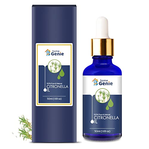 100% Pure & Natural Citronella Essential Oil (Cymbopogon Nardus) - Undiluted, 50ml - Mosquito Repellent, Aromatherapy & DIY Skincare