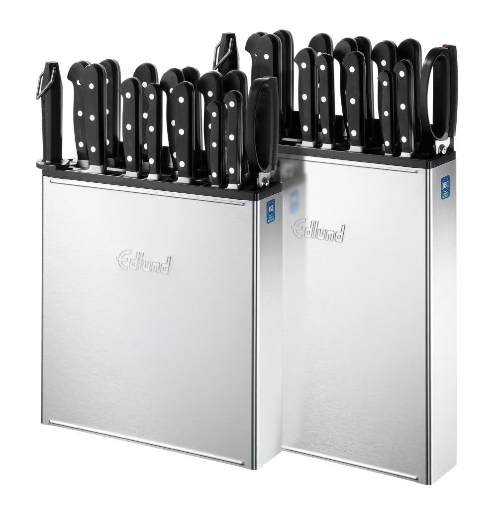 Edlund Company Stainless Steel Knife Rack with Skirt - Professional Kitchen Knife Organizer for Chefs & Home Cooks | Perfect for Restaurants, Commercial Kitchens & Home Use