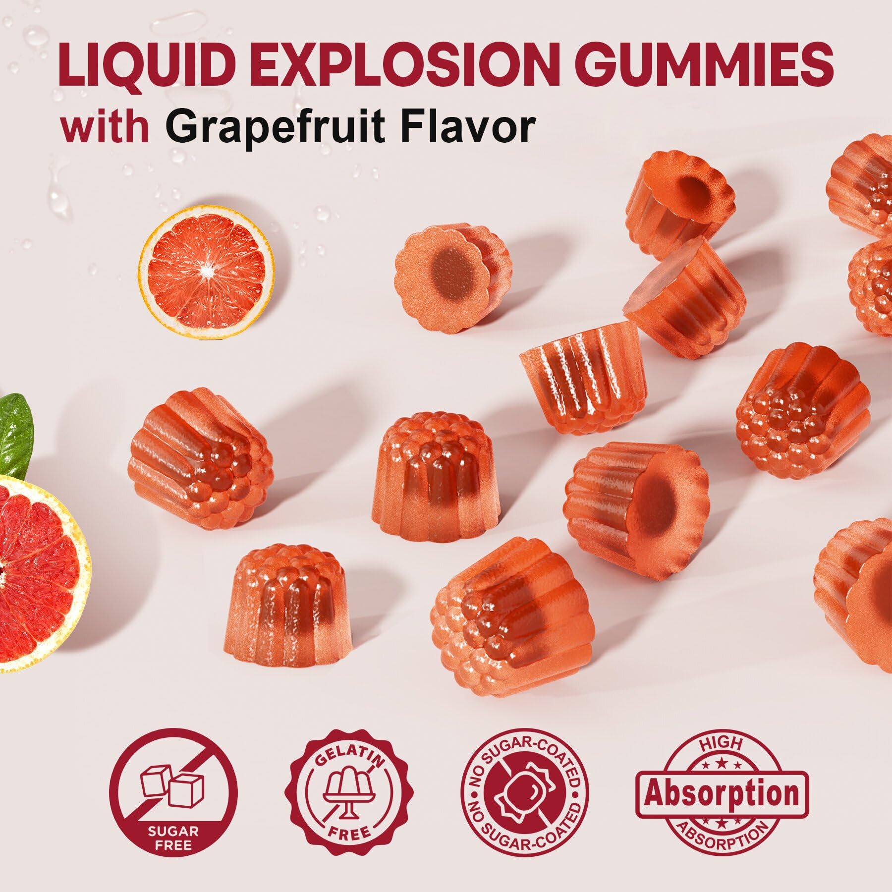 Organic Maca Root Gummies 2000mg - Sugar Free, Vegan, Non-GMO & Gluten Free Supplement with Ashwagandha | Black, Red & Yellow Maca Blend | Grapefruit Flavor, 60 Count | Energy & Stress Relief for Women & Men | Perfect for Workout Recovery & Daily Wellness Boost