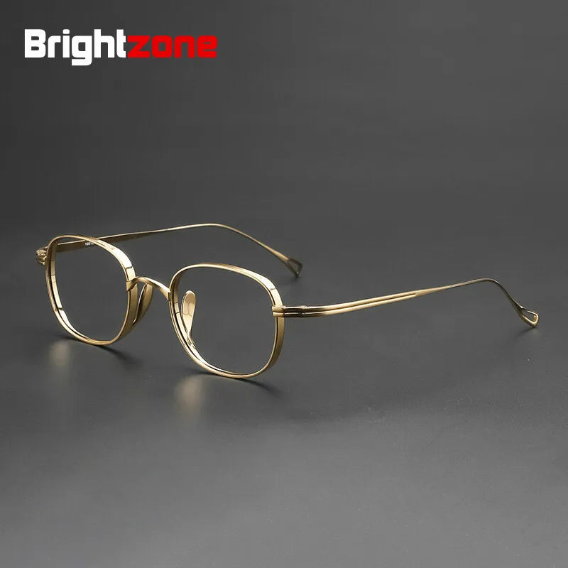 Brightzone Women's Full Rim Oval Square Titanium Eyeglasses - Lightweight & Durable Frame for Work, Reading & Fashion (Model 105183) | Perfect for Office, Daily Wear & Style Accessories