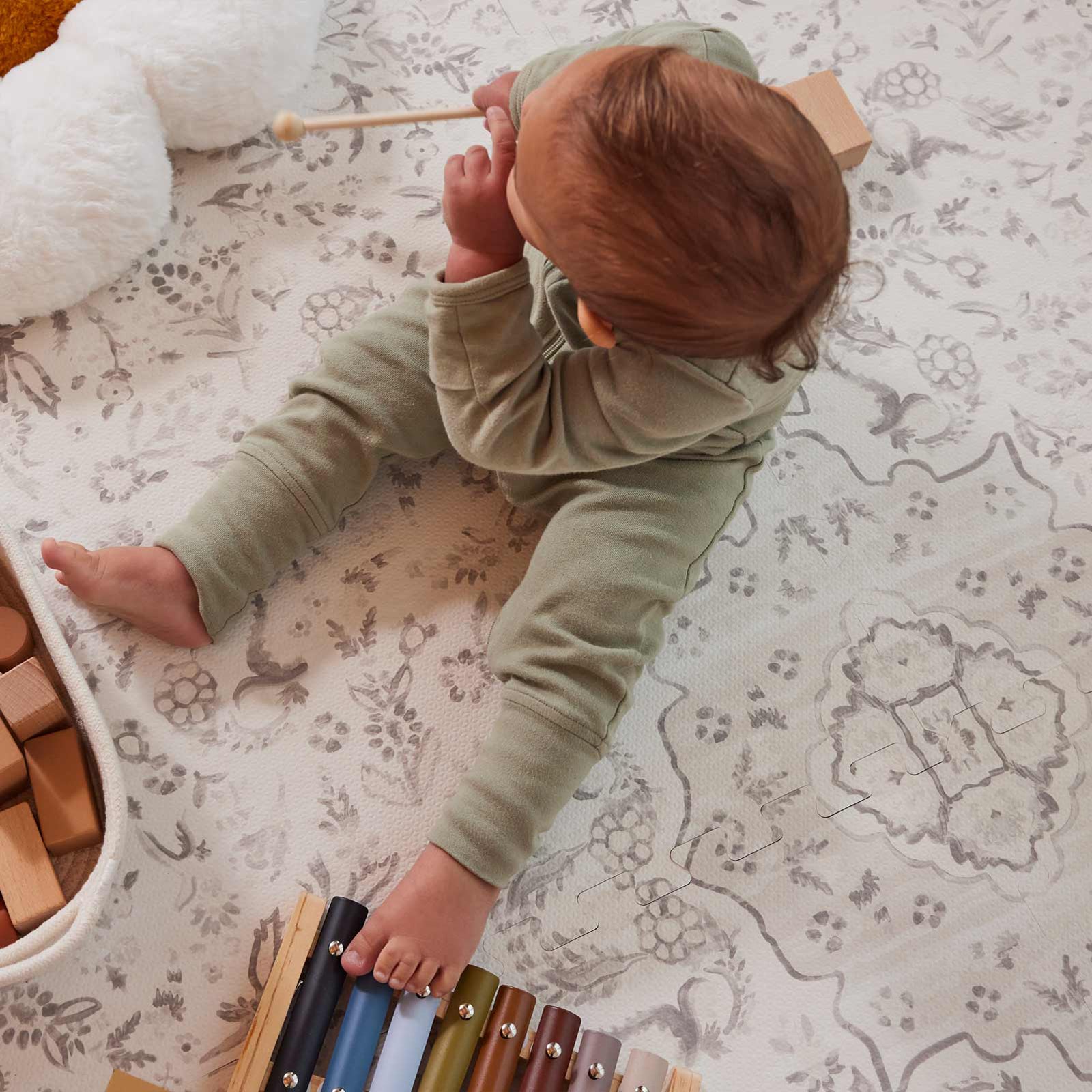Little Nomad Play Mat | Emile - Non-Toxic, Eco-Friendly Baby Play Mat for Crawling & Tummy Time - Perfect for Nursery, Daycare & Home Play Areas