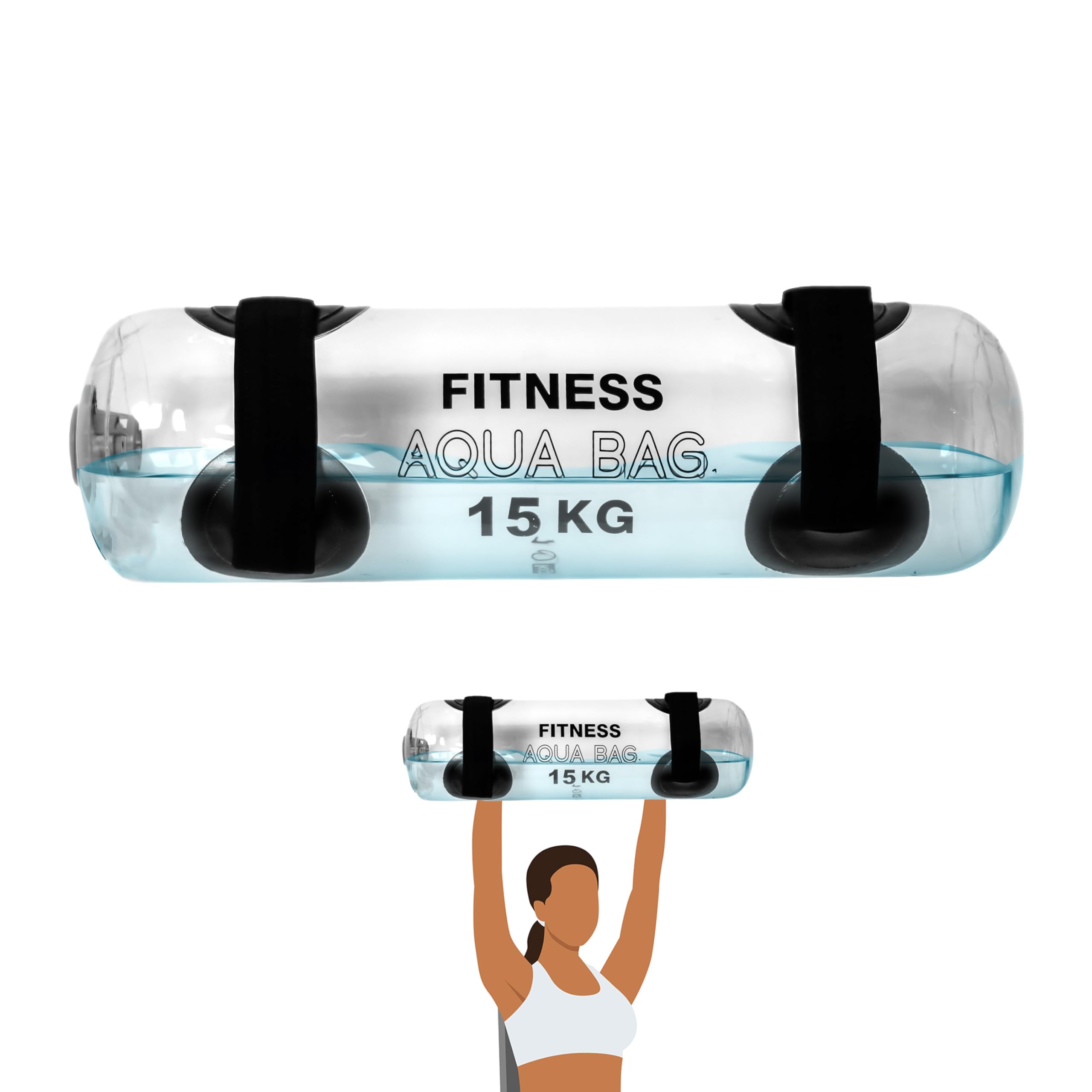 Trademark Innovations Water Weight Bags - 33lbs Max Capacity for Aqua Training, Water Workout Equipment for Strength & Fitness | Perfect for Pool Exercises, Home Gym, and Physical Therapy