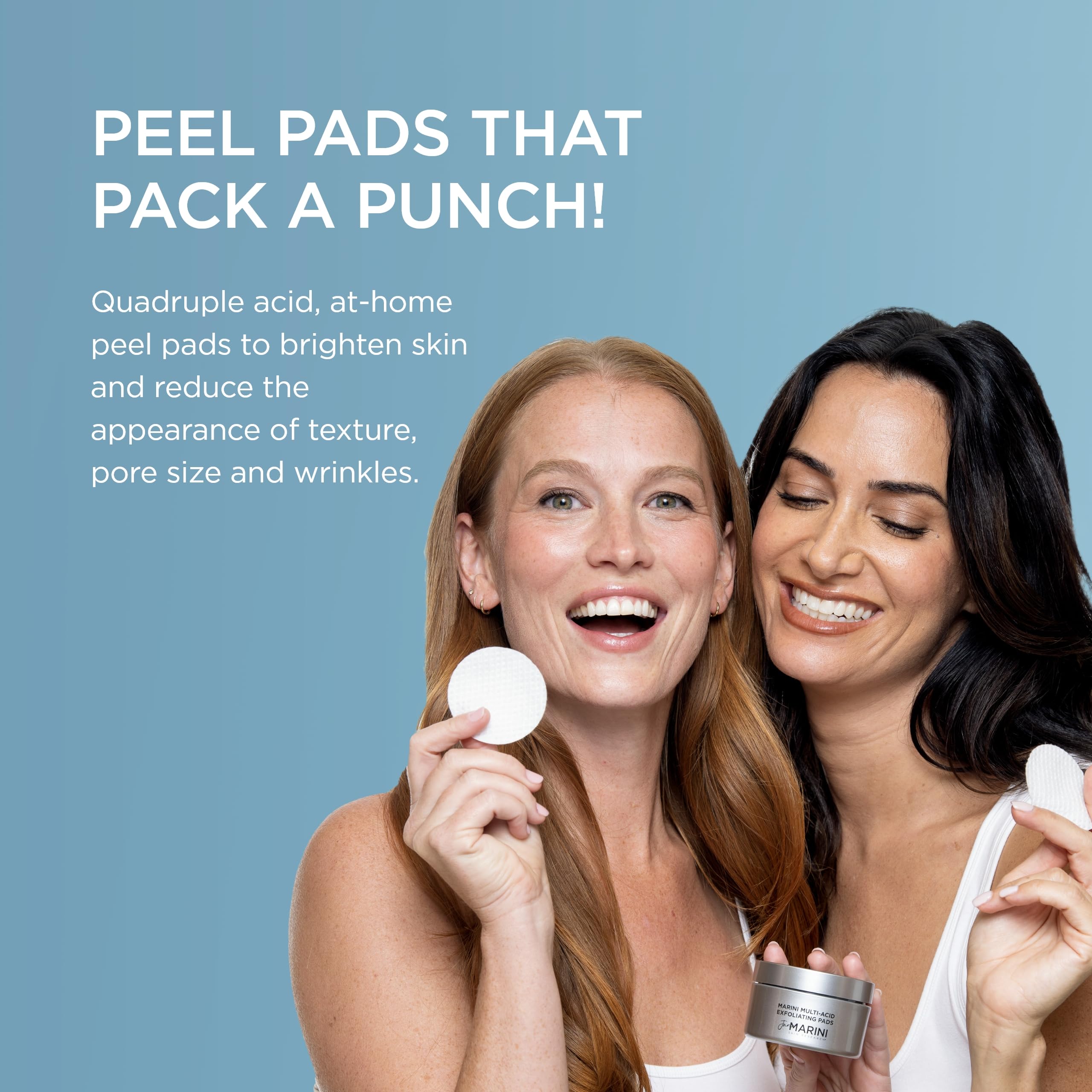 Jan Marini Skin Research Multi-Acid Resurfacing Pads - Exfoliating Facial Treatment for Glowing Skin - 30 Count - Perfect for At-Home Peel & Daily Skincare Routine