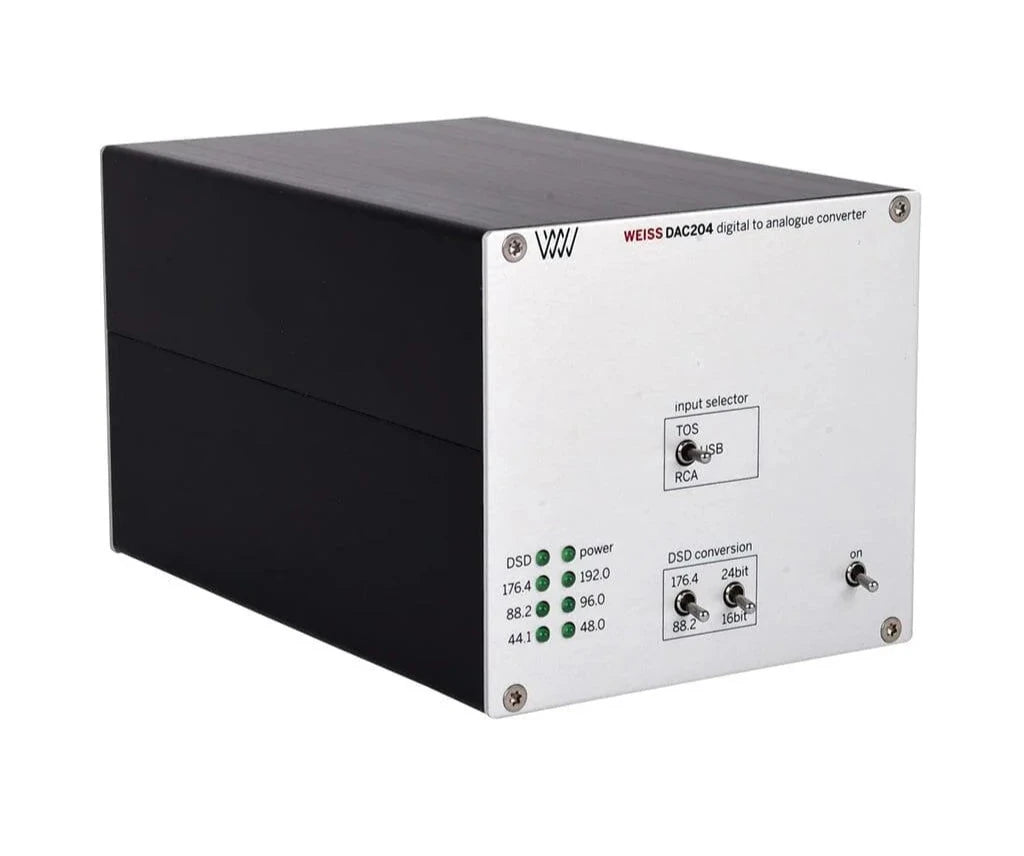 Weiss Engineering DAC204 High-Resolution Desktop Digital-to-Analog Converter (DAC) for Audiophiles - Perfect for Home Audio Systems, Studio Monitoring, and Hi-Fi Music Playback
