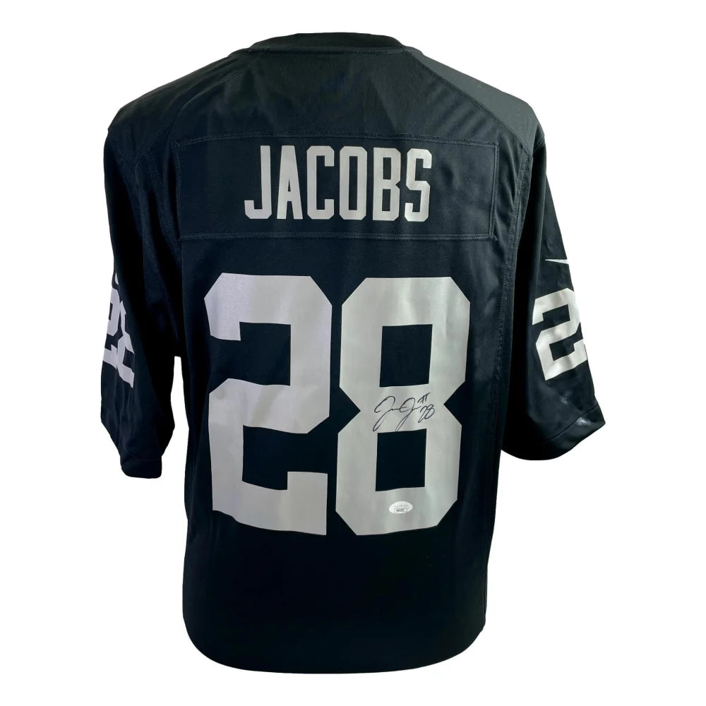 Josh Jacobs Autographed Las Vegas Raiders Official Nike Game Jersey - Limited Edition with JSA COA - Perfect for NFL Fans, Collectors & Sports Memorabilia Displays