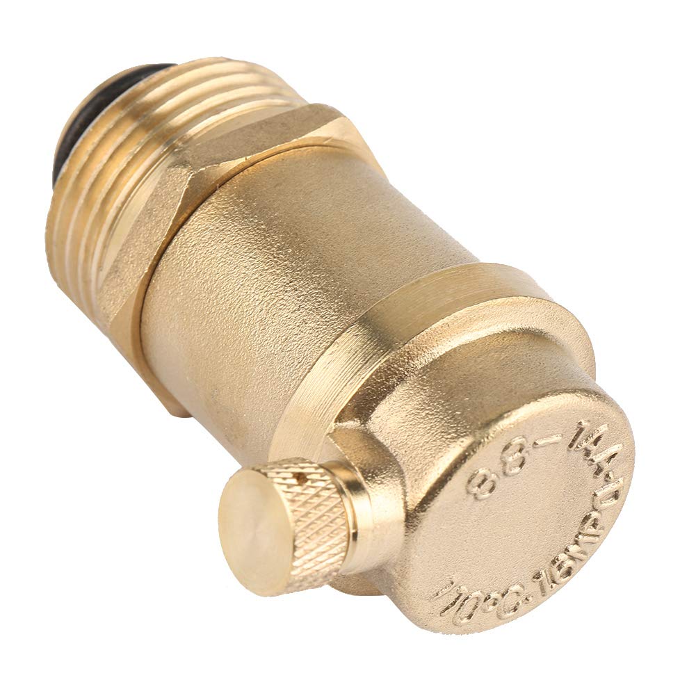 Brass Air Vent Valve for Solar Water Heater - Pressure Relief & Air Evacuation Valve - Prevents Overheating & Improves Efficiency - Perfect for Residential & Commercial Solar Water Heating Systems