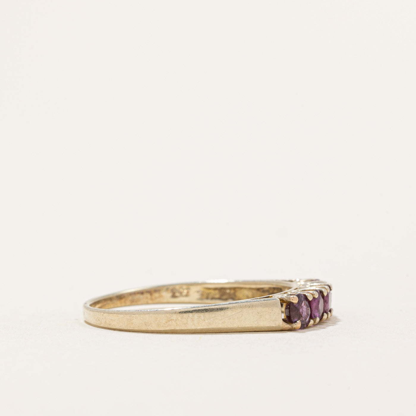 Exquisite Five Stone Ruby Ring | 0.34 Carat Total Weight | Size 7.75 | Perfect for Anniversary Gifts & Special Occasions