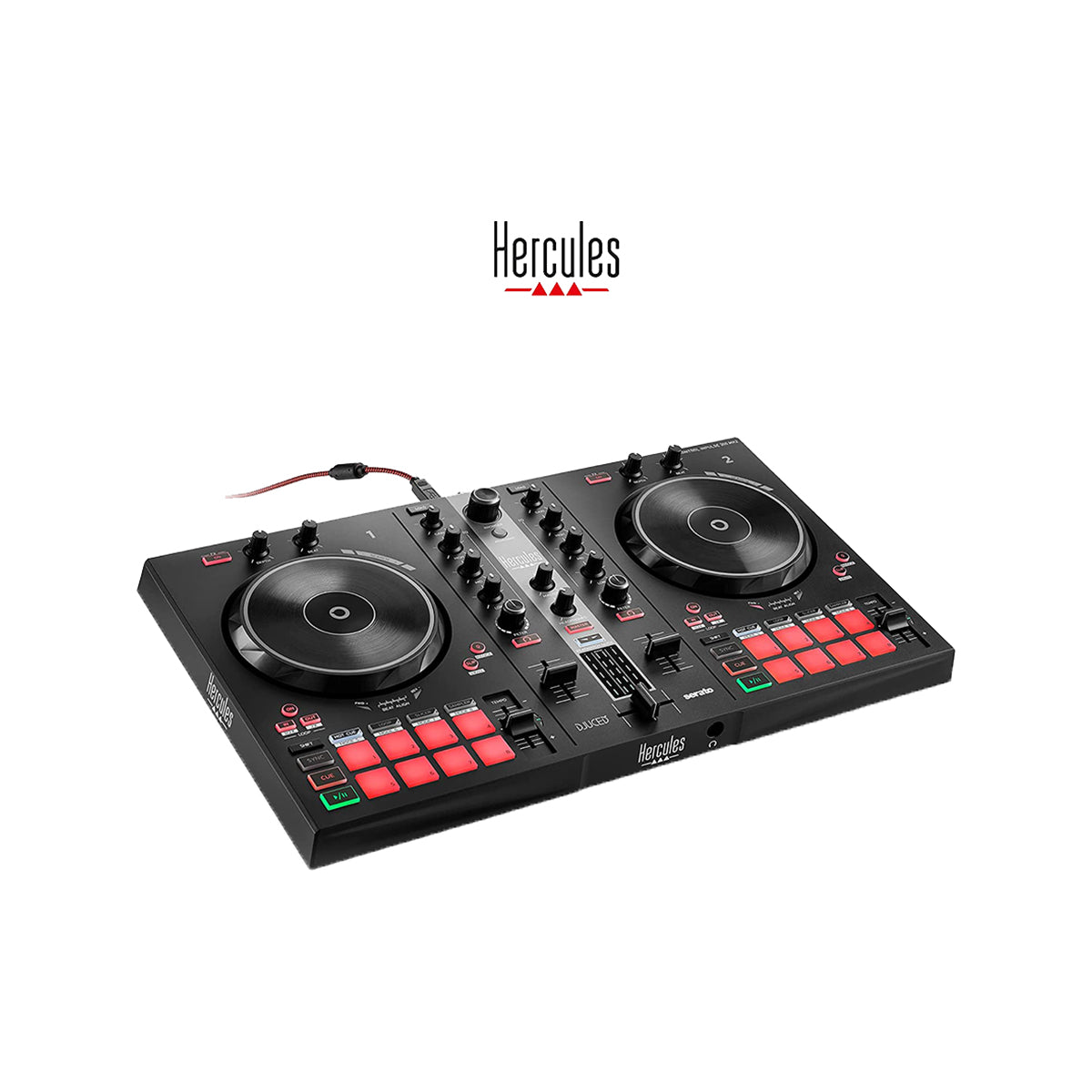 Hercules DJControl Inpulse 300 Professional DJ Controller - USB Mixer for Serato DJ Lite | Perfect for Home Studios, Clubs & Live Performances