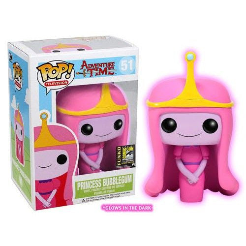 Adventure Time Pop! Vinyl Figure - Glow In The Dark Princess Bubblegum SDCC 2014 Exclusive Collectible Toy for Fans & Decor
