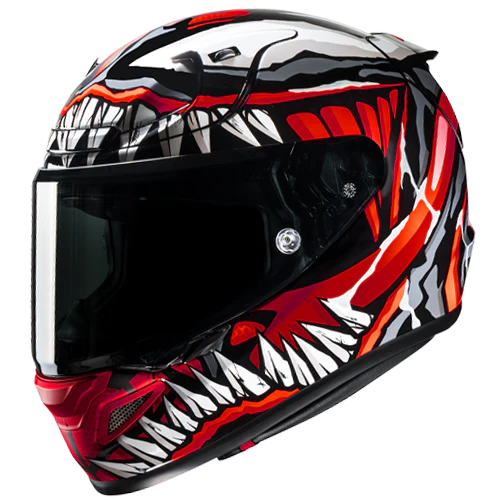 RPHA 12 Maximized Venom Motorcycle Helmet - Lightweight, DOT & ECE Certified for Safety - Perfect for Racing, Street Riding & Long-Distance Touring
