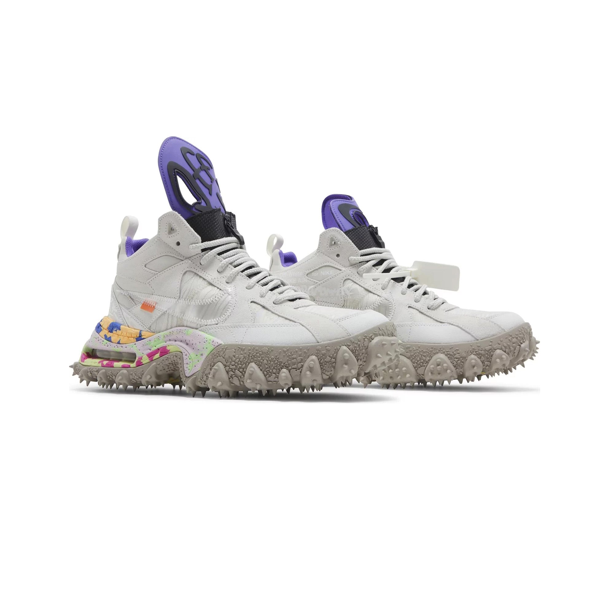 Air Terra Forma X Off-White Summit White Psychic Purple Sneakers 2022 - Limited Edition Running Shoes for Men & Women, Streetwear Fashion & Gym Workouts