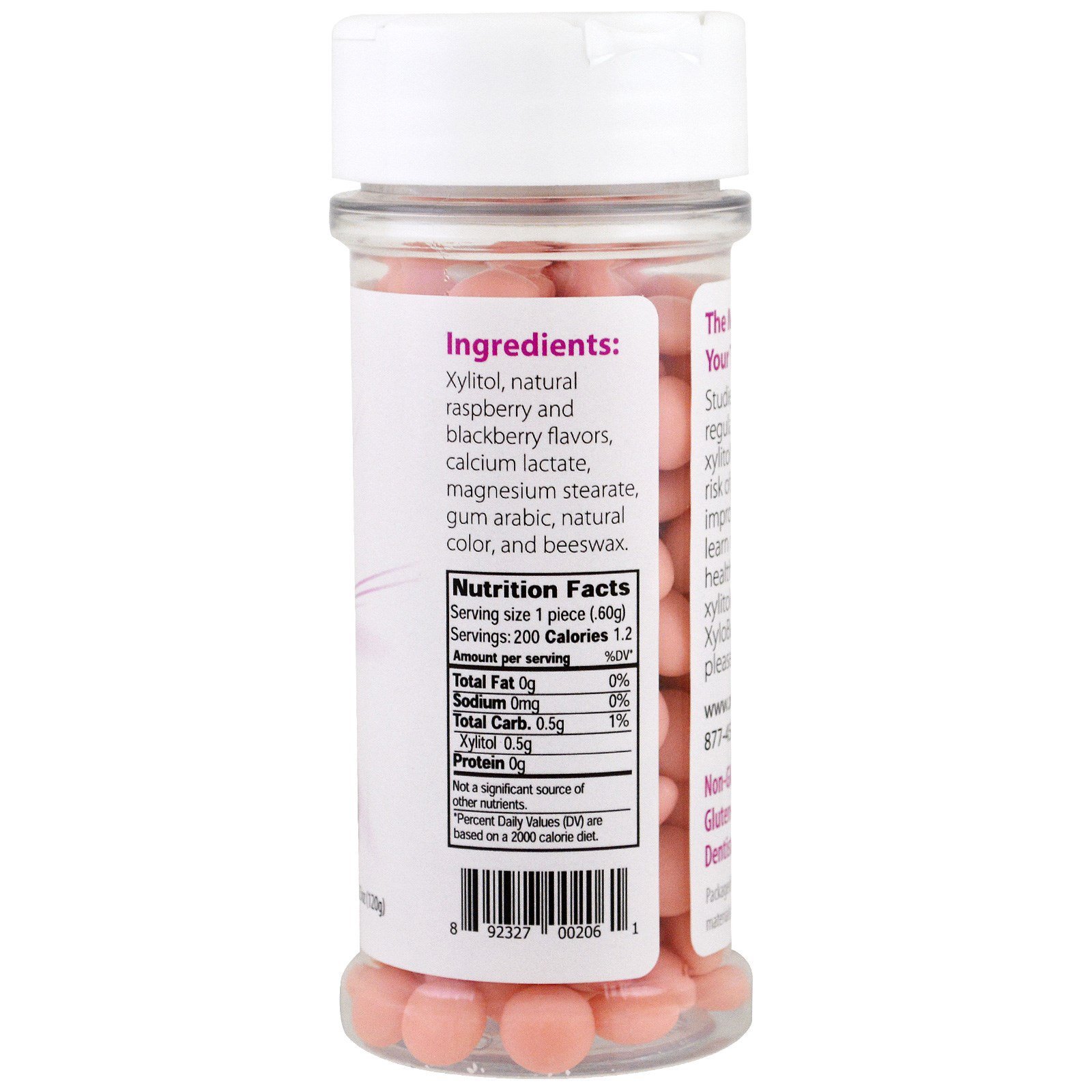 XyloBurst Sugar Free Mints with Xylitol - Aspartame Free, Gluten Free, Vegan & Keto Friendly Breath Freshener - 200 Count Jar (Berry Flavor) - Perfect for Fresh Breath On-The-Go, Office, Travel & After Meals