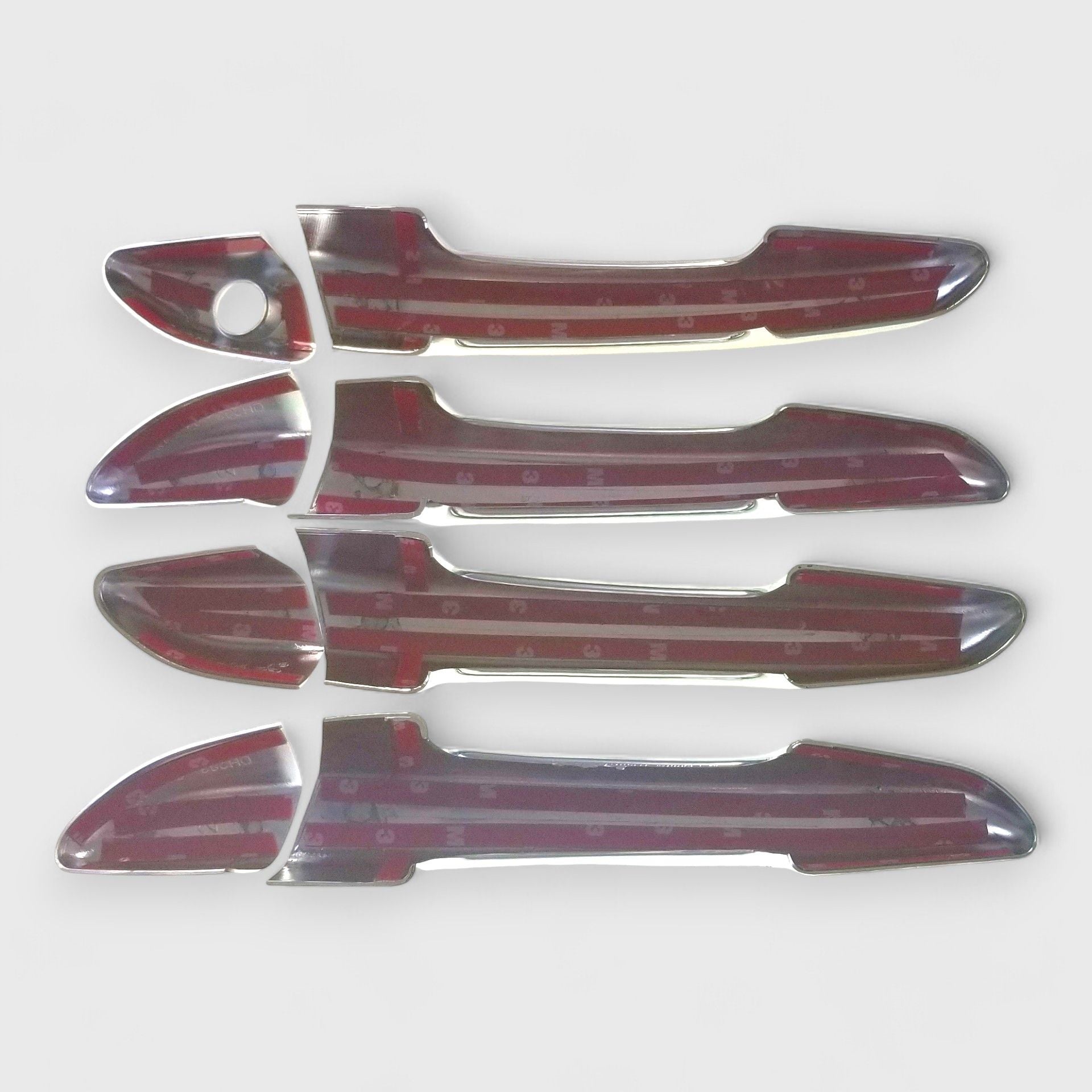 Chrome Door Handle Cover for Cars - Universal Fit, No Smart Key Required (Model DH283) - Protect & Enhance Your Vehicle's Exterior