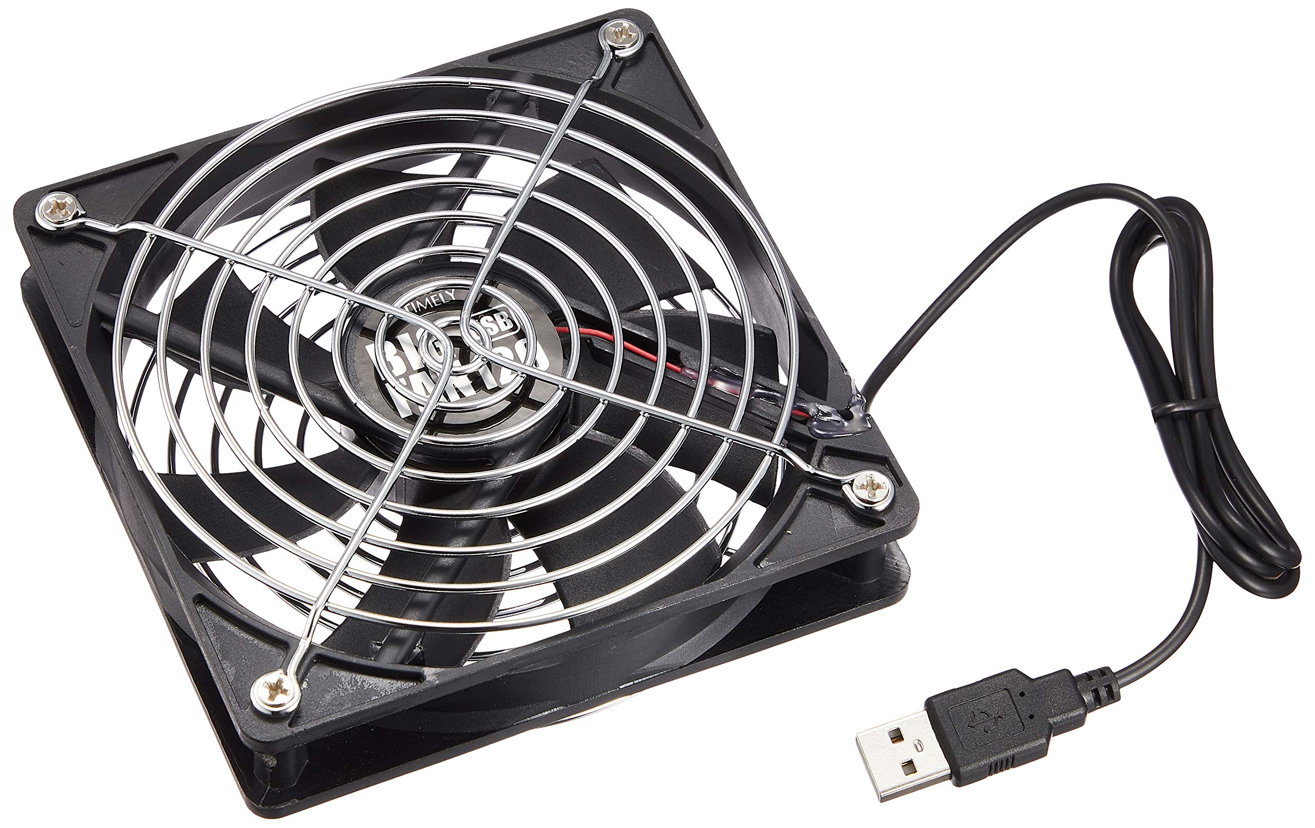 Timely TIMELY USB Fan BIGFAN120U - Powerful Portable Desk Fan for Office, Home & Travel - Quiet Cooling Fan for Men & Women