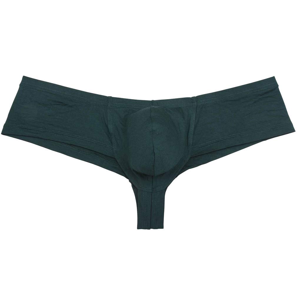 OROCOJUCO Men's Modal Cheeky Shorts - Brazilian Bikini Underwear with Bulge Pouch - Soft Breathable Boxer Briefs for Comfort & Support - Perfect for Gym, Sleep & Everyday Wear