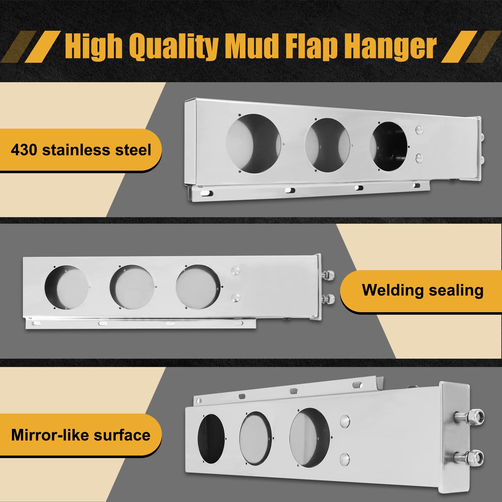 Stainless Steel Mud Flap Hanger - 2.5