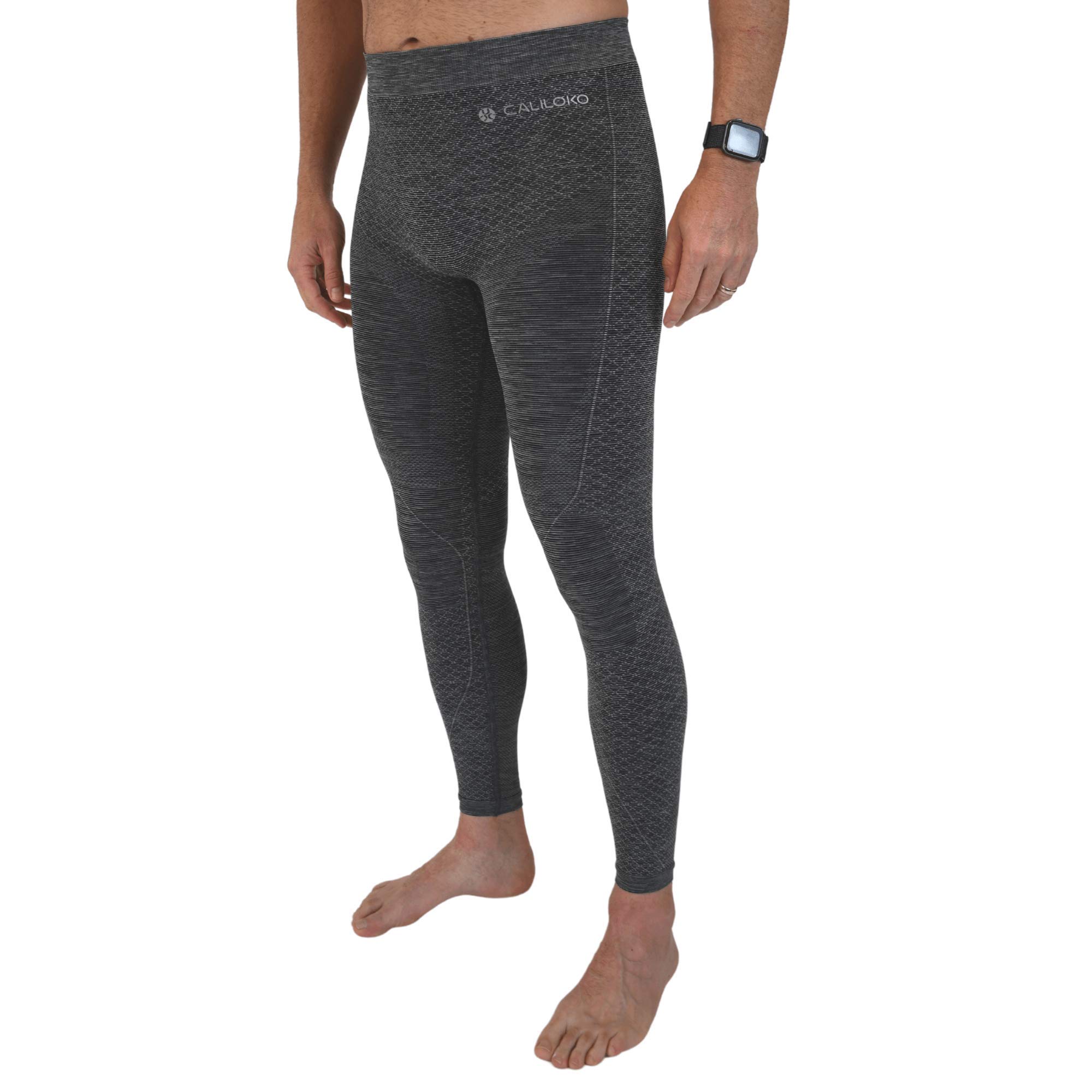 Men's Oceanside Compression Leggings - UPF 50+ Sun Protection & Muscle Recovery Tights for Running, Yoga & Workouts - Perfect for Active Lifestyles & Post-Exercise Recovery