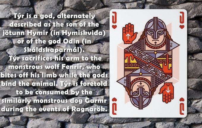 Premium Walhalla Playing Cards - Norse Mythology Odin Themed Deck for Poker, Magic Tricks & Collectors | Perfect for Game Nights, Gifts & Viking Enthusiasts