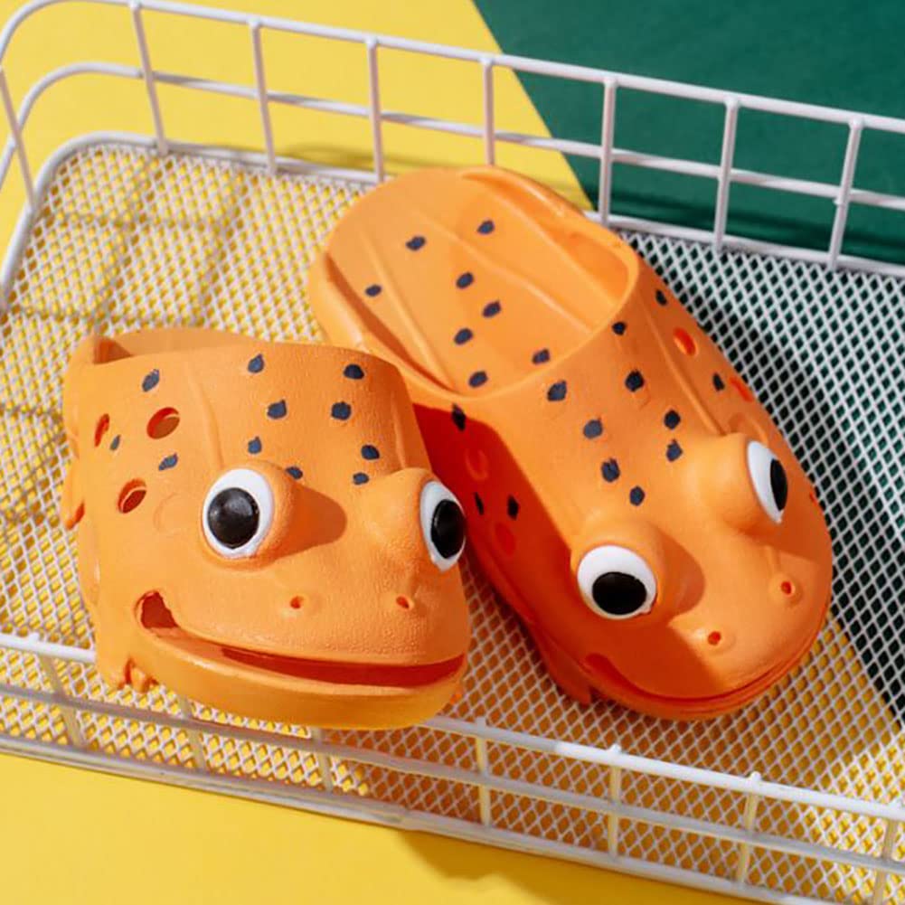 Frog Slippers for Men & Women - Cute Cartoon Animal House Slippers, Bathroom & Pool Slides - Perfect for Home, Spa, Beach and Indoor Comfort