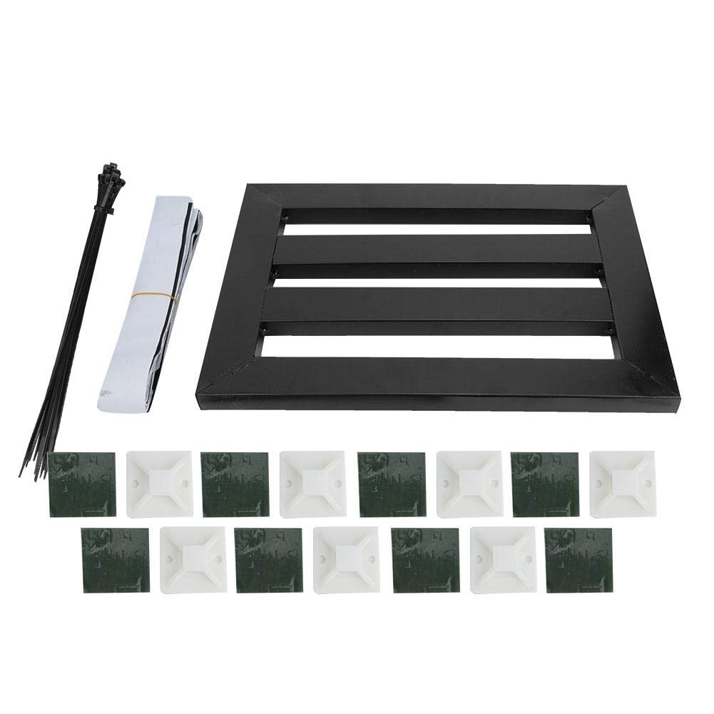 Universal Guitar Pedal Board - Metal Portable Effect Pedalboard Holder for Electric Guitar (Black) | Perfect for Live Performances & Studio Recording
