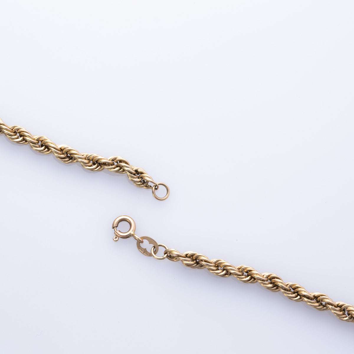 10K Yellow Gold Rope Chain Necklace - 17 Inch Solid Gold Rope Chain for Men & Women - Perfect for Layering, Gifts, and Everyday Wear