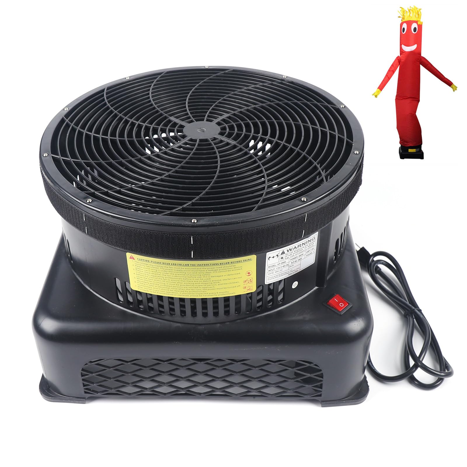 550W Commercial Electric Air Blower - 110V High Power Inflatable Air Pump with 17.7