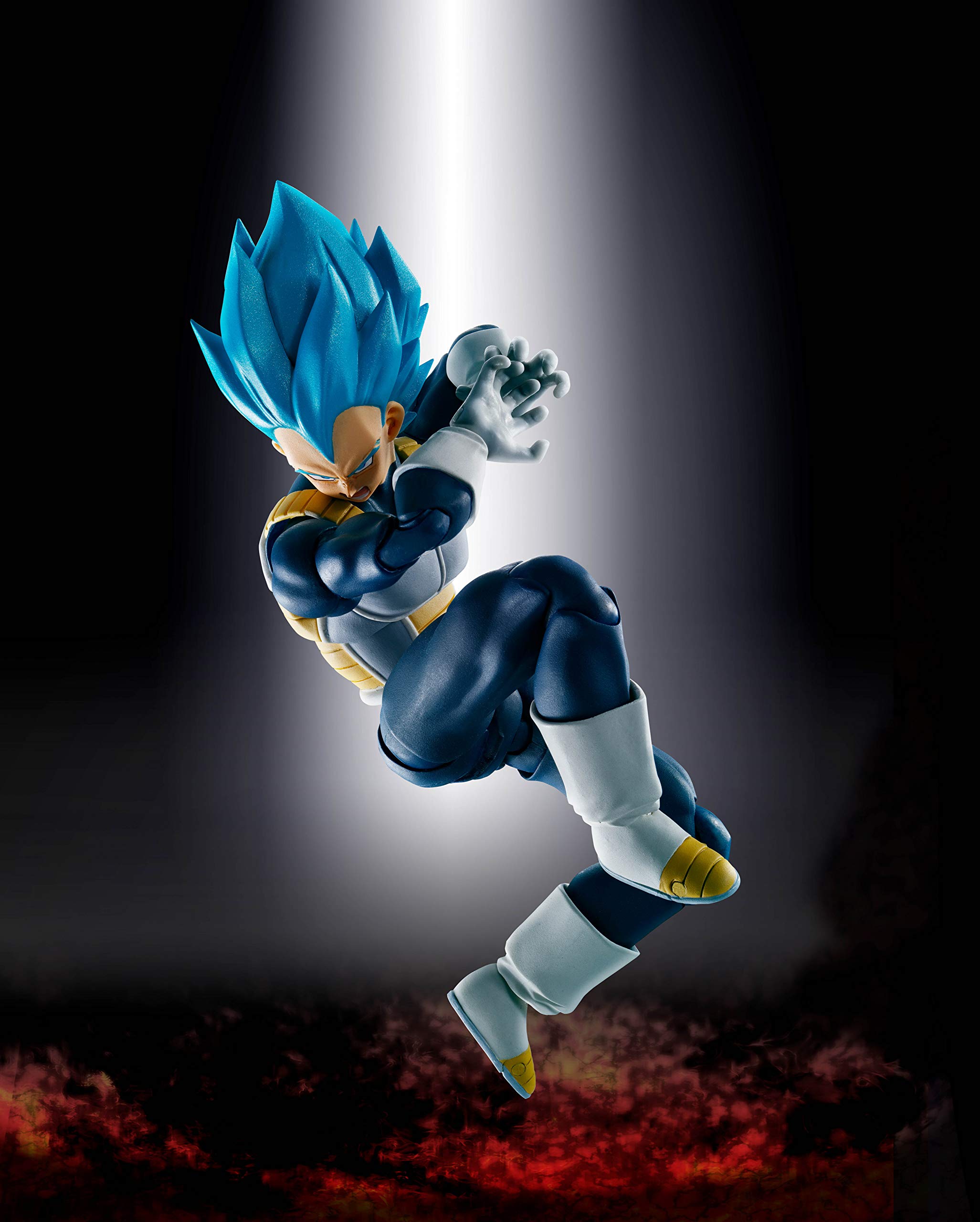 Bandai S.H. Figuarts Super Saiyan God Super Saiyan Vegeta Action Figure - Dragon Ball Super Broly Collectible - Perfect for Display, Anime Collections & Dragon Ball Fans