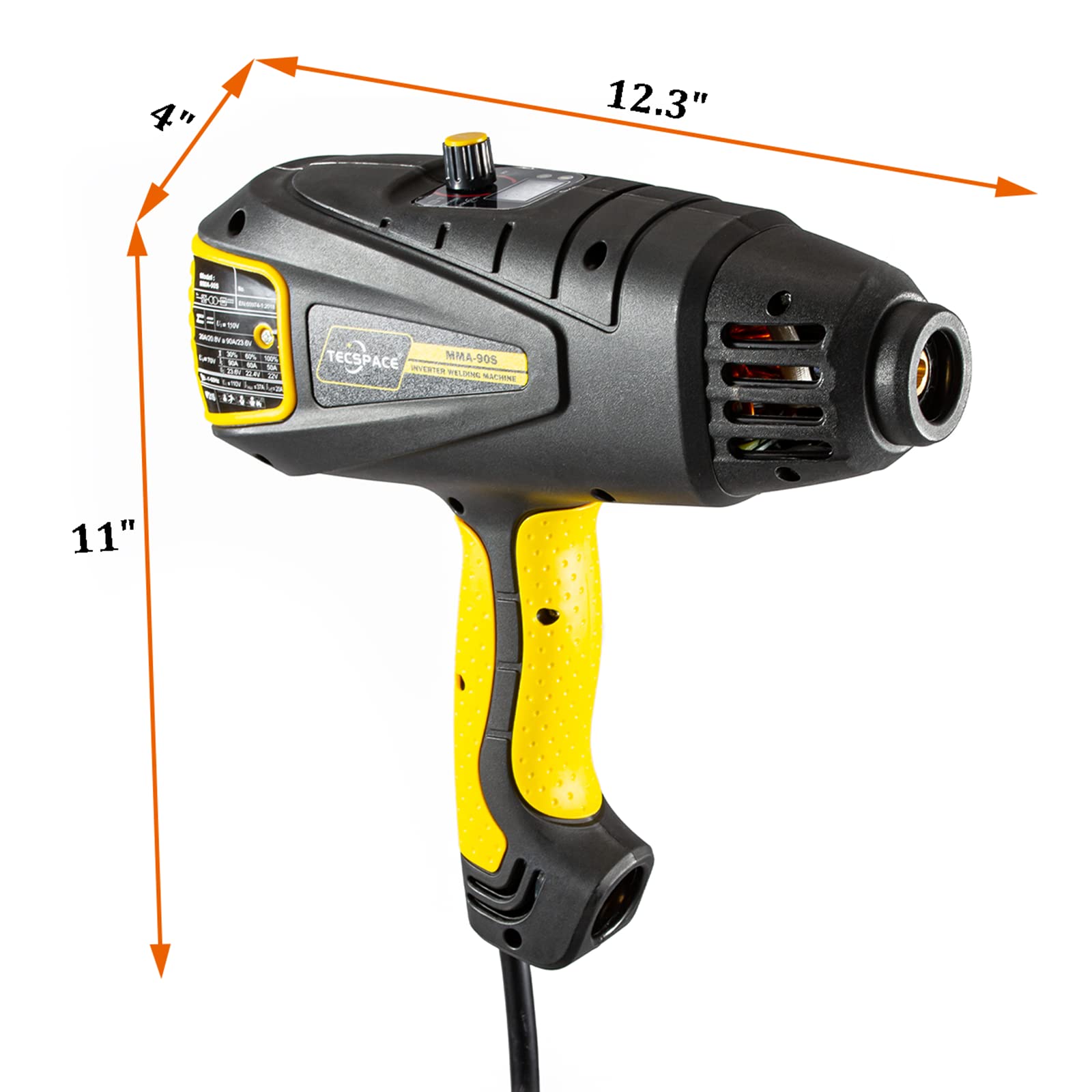 TECSPACE 110V Portable Handheld Welding Machine - Digital IGBT Inverter Welder with Complete Tool Set for DIY, Home Repair, Metal Fabrication and Automotive Maintenance