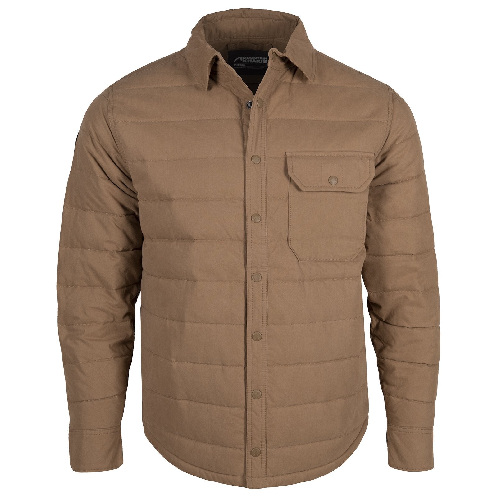 Pine Peak Down Shirt Jacket for Men - Lightweight Warm Winter Coat, Water-Resistant Outdoor Puffer Jacket - Perfect for Hiking, Camping & Cold Weather Activities