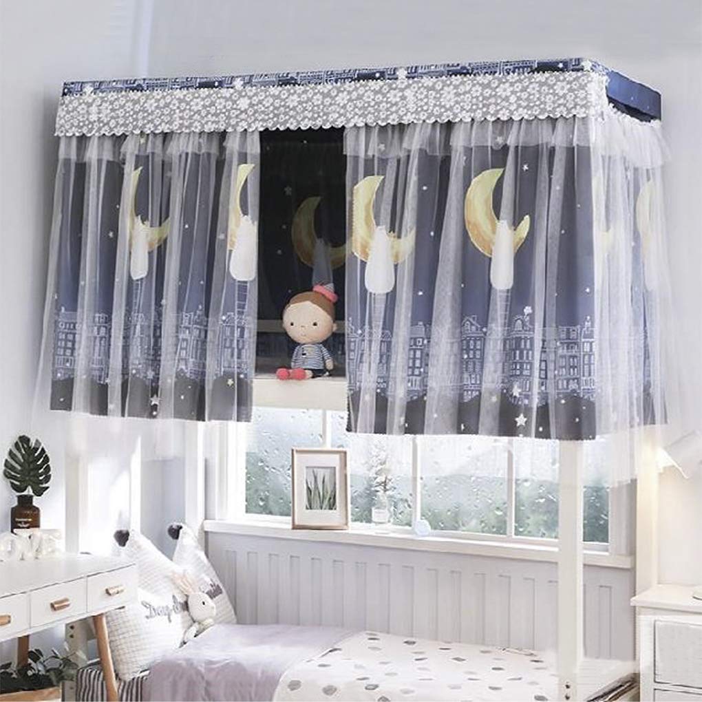 GREUS Single Bed Canopy Tent - Blackout Privacy Curtain for Dormitory & Home Decor, Breathable Dust-Proof Bedding Net | Perfect for College Dorms, Bedrooms & Nap Spaces