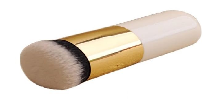 ZemGlam Oval Foundation Brush & Bleach Brush Set - 2 Pack for Flawless Makeup Application & Hair Coloring - Perfect for Professional Salon & Home Use