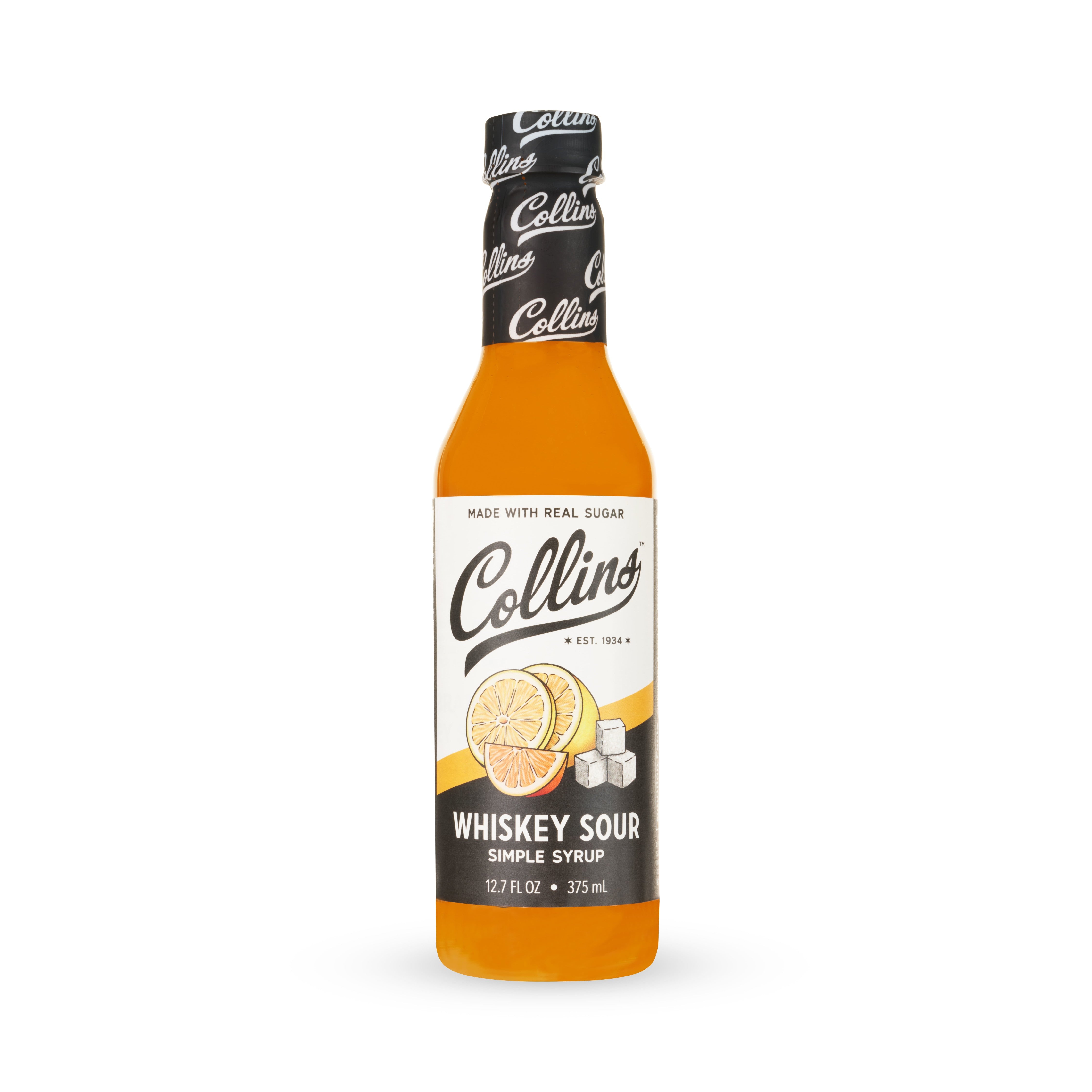 Premium Whiskey Sour Simple Syrup - 12.7 oz Bottle | Perfect for Cocktails, Mixing Drinks & Home Bar Essentials | Great for Parties, Gatherings & Bartending