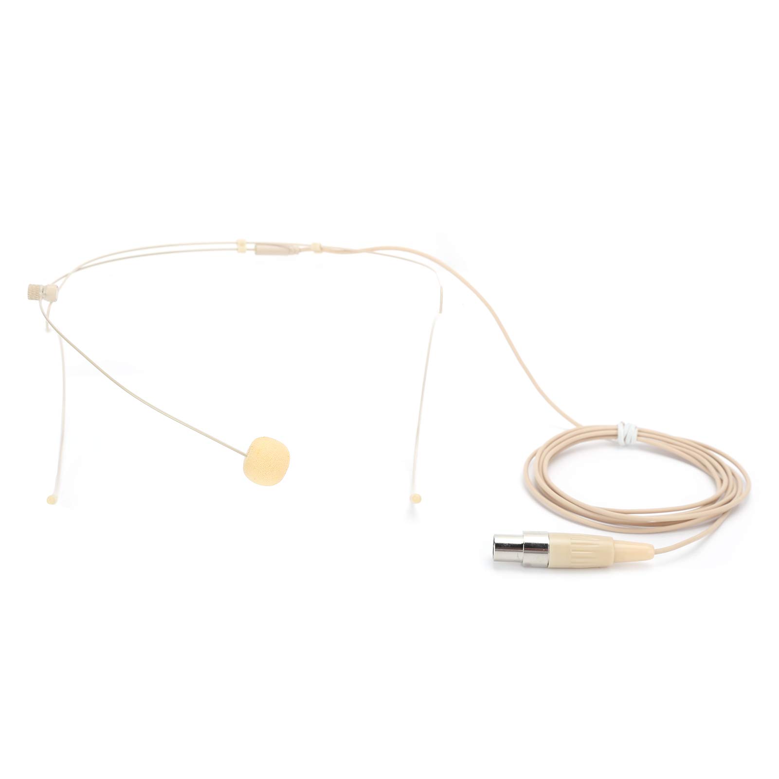 Cuifati Beige Earhook Microphone 3.5mm for Bodypack Transmitter - Stage & Karaoke Use