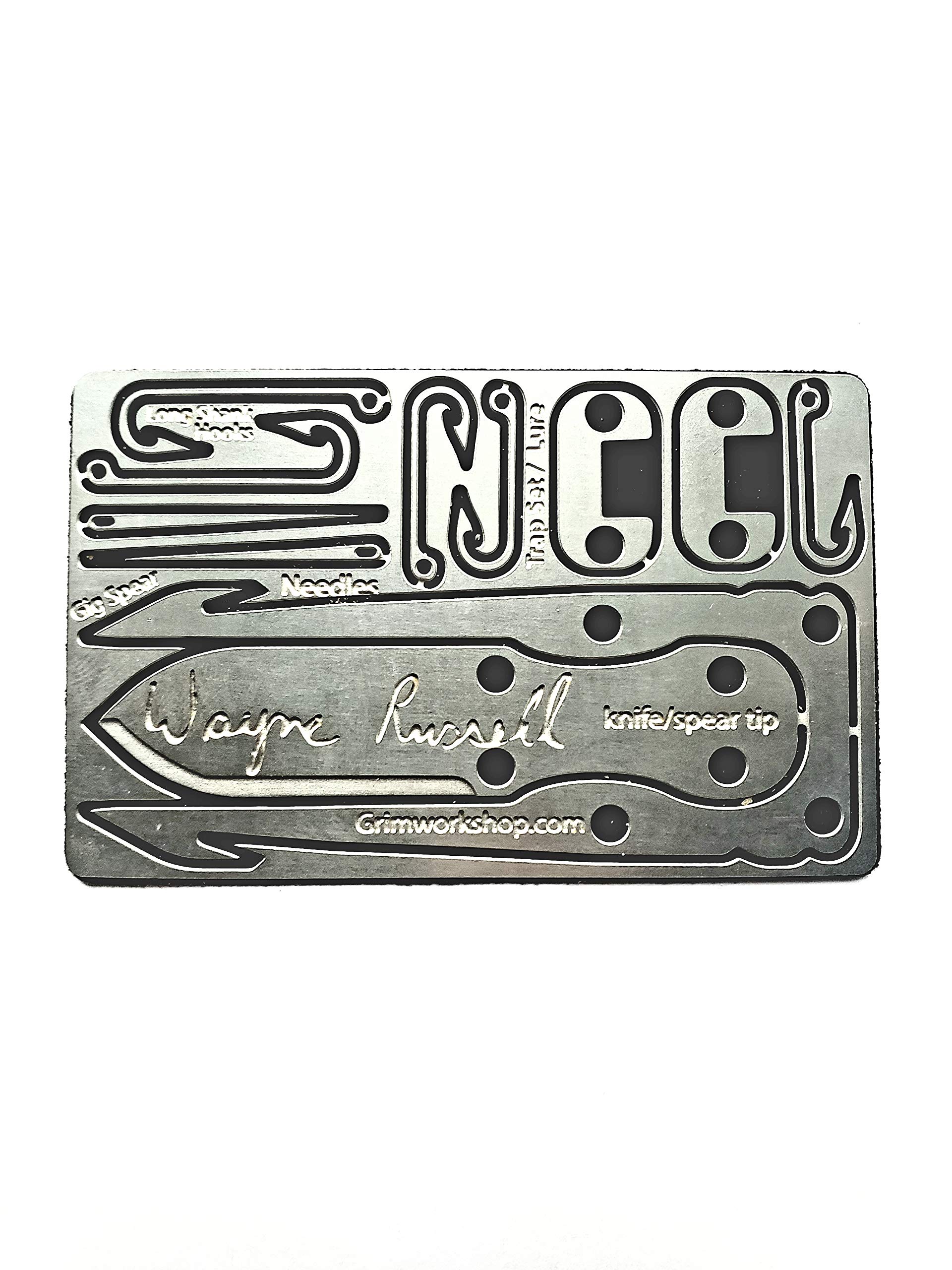 Wayne Russell Signature Survival Card - Multi-Tool Credit Card for Outdoor Adventures, Camping, Hiking & Emergency Preparedness - Compact EDC Gear for Survivalists & Preppers