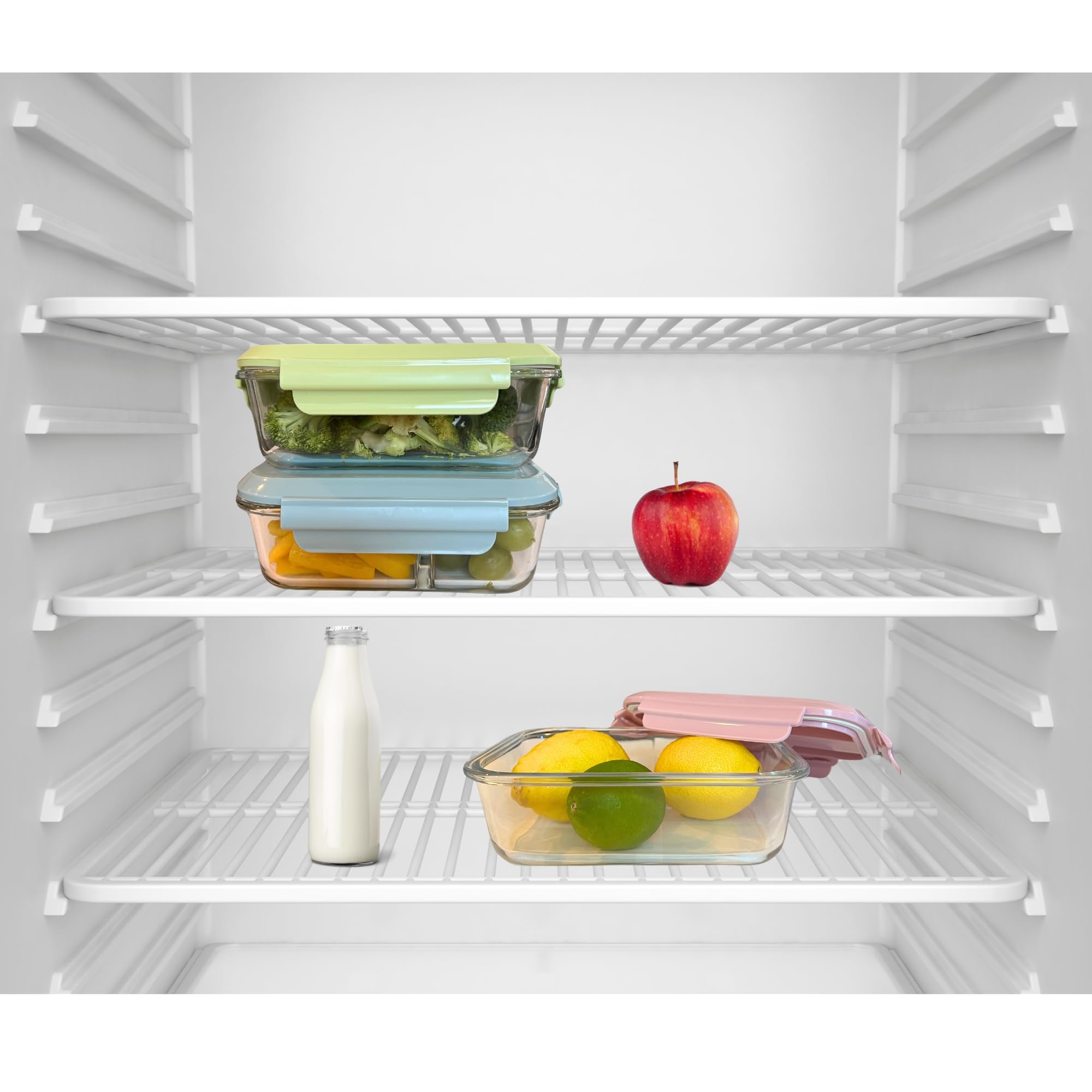 THY COLLECTIBLES 36oz Glass Meal Prep Containers with Lids - Set of 3 Compartment Bento Boxes, Microwave & Freezer Safe, Leak Proof Food Storage for Lunch, Leftovers, Cooking | Perfect for Office, School, Picnics & Meal Prepping