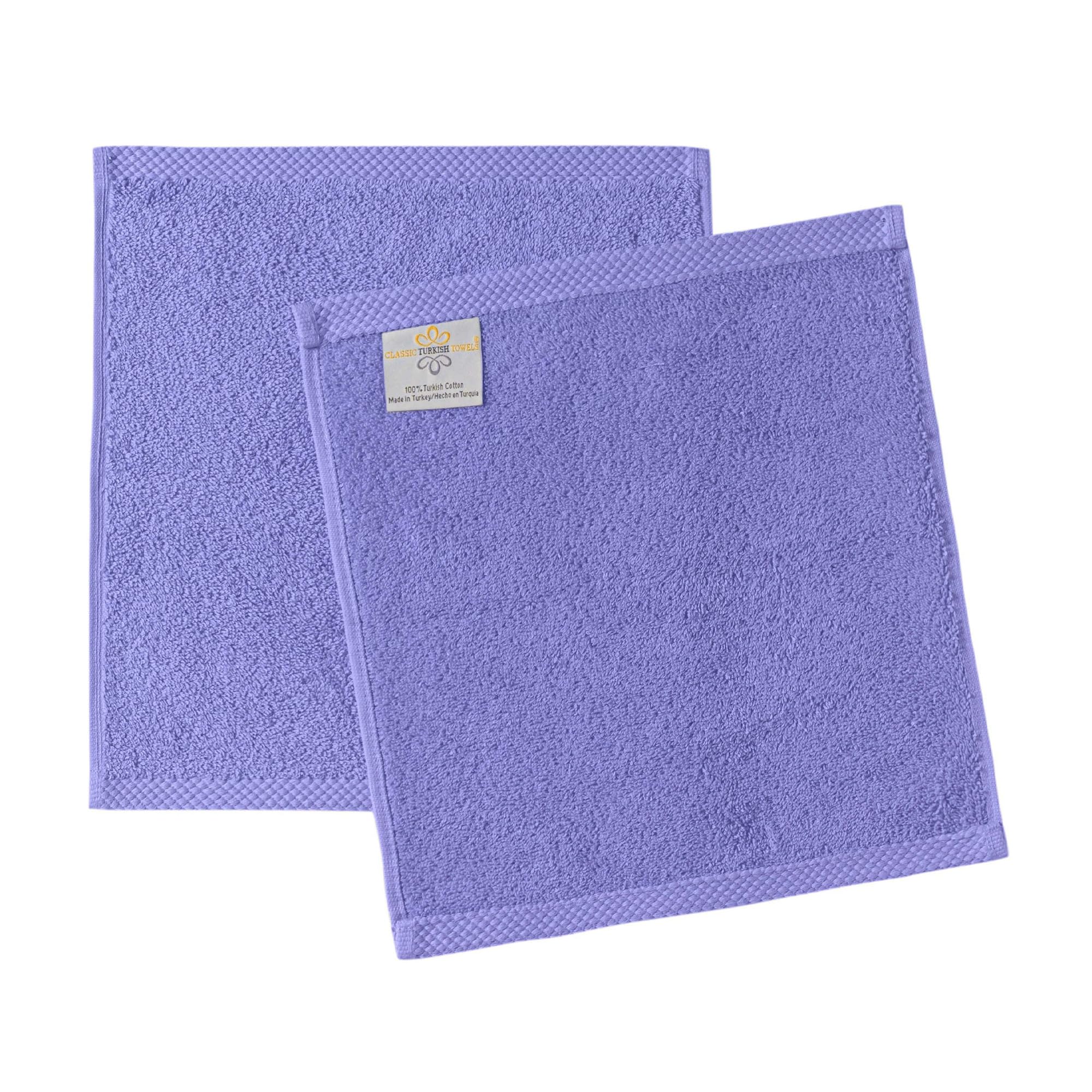Premium 6-Piece Turkish Cotton Towel Set - Ultra Soft, Quick Dry & Highly Absorbent Bath Towels (2), Hand Towels (2) & Washcloths (2) | Luxury Spa & Bathroom Essentials for Home, Hotel & Gifts (Lilac)
