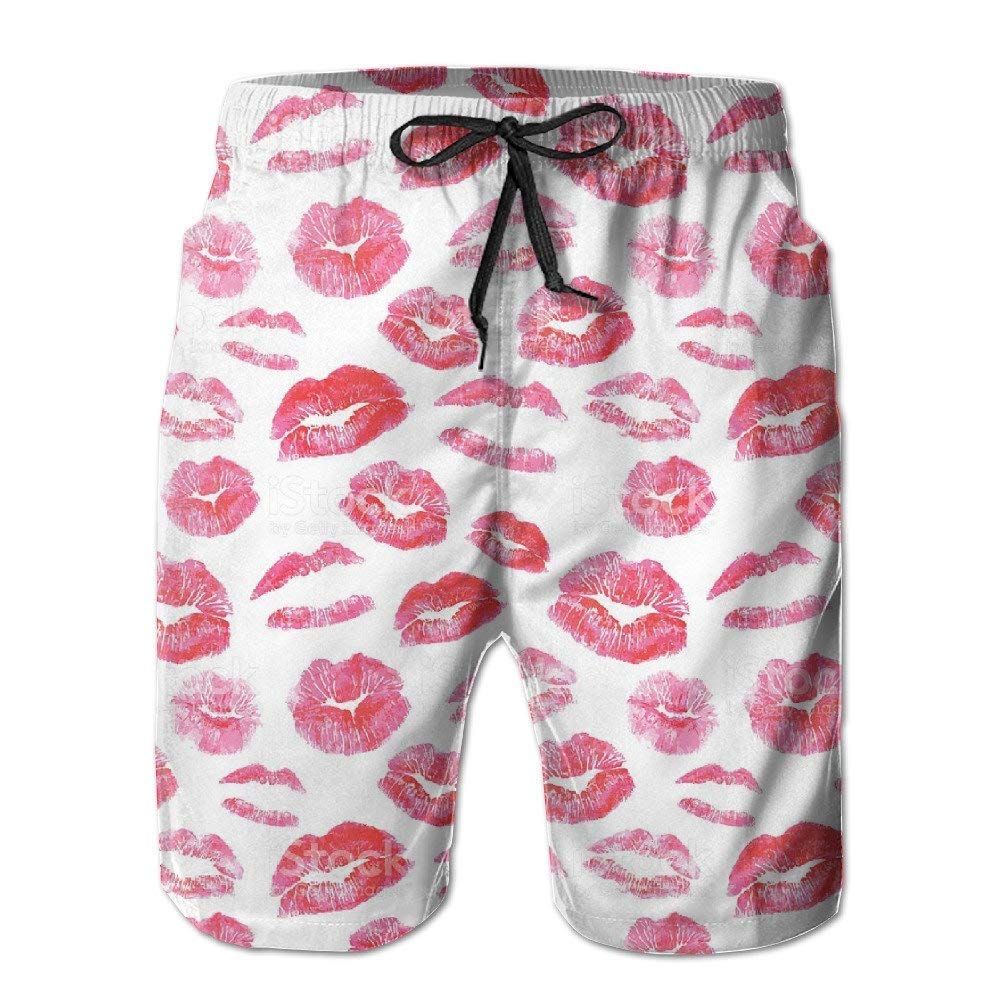 Men's Quick Dry Swim Trunks - Beach & Board Shorts with Mesh Lining for Swimming & Surfing