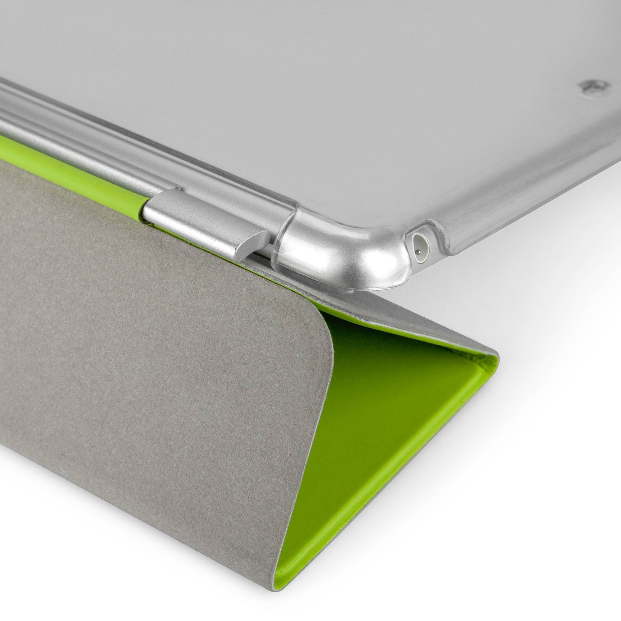 BoxWave Crystal Clear Smart Back Cover Case Compatible with iPad Air 2 (2014) - Includes Bonus Keychain Charger | Works with Apple Smart Cover | Perfect for Work, Travel & Everyday Protection