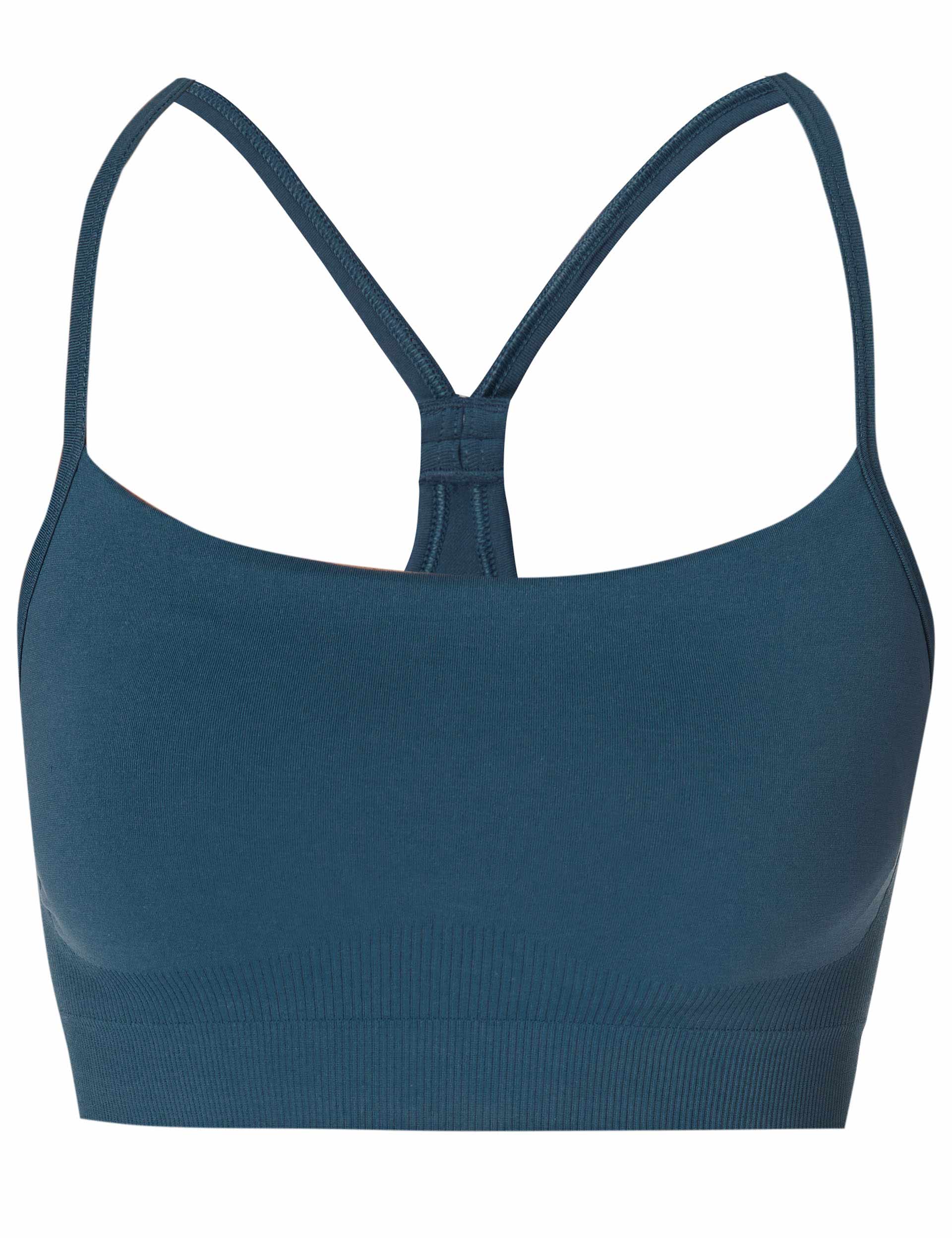 Spirit Restored Yoga Bra - Breathable & Supportive Sports Bra in Subdued Blue | Perfect for Yoga, Pilates & Gym Workouts
