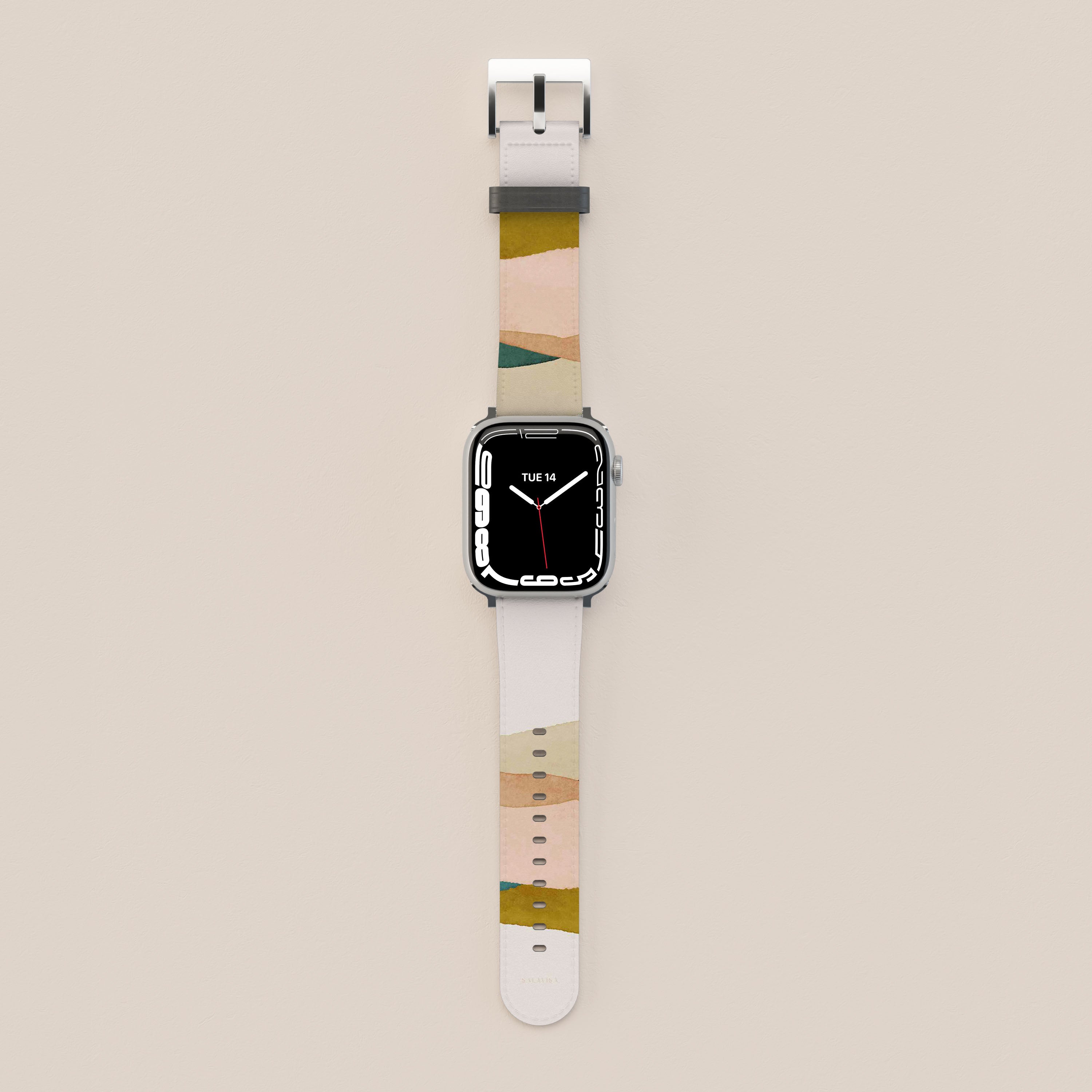Premium Neutral Dune Apple Watch Band - Soft Silicone Replacement Strap for Apple Watch Series 9/8/7/SE/6/5/4/3/2/1 - Perfect for Workouts, Outdoor Adventures & Everyday Wear