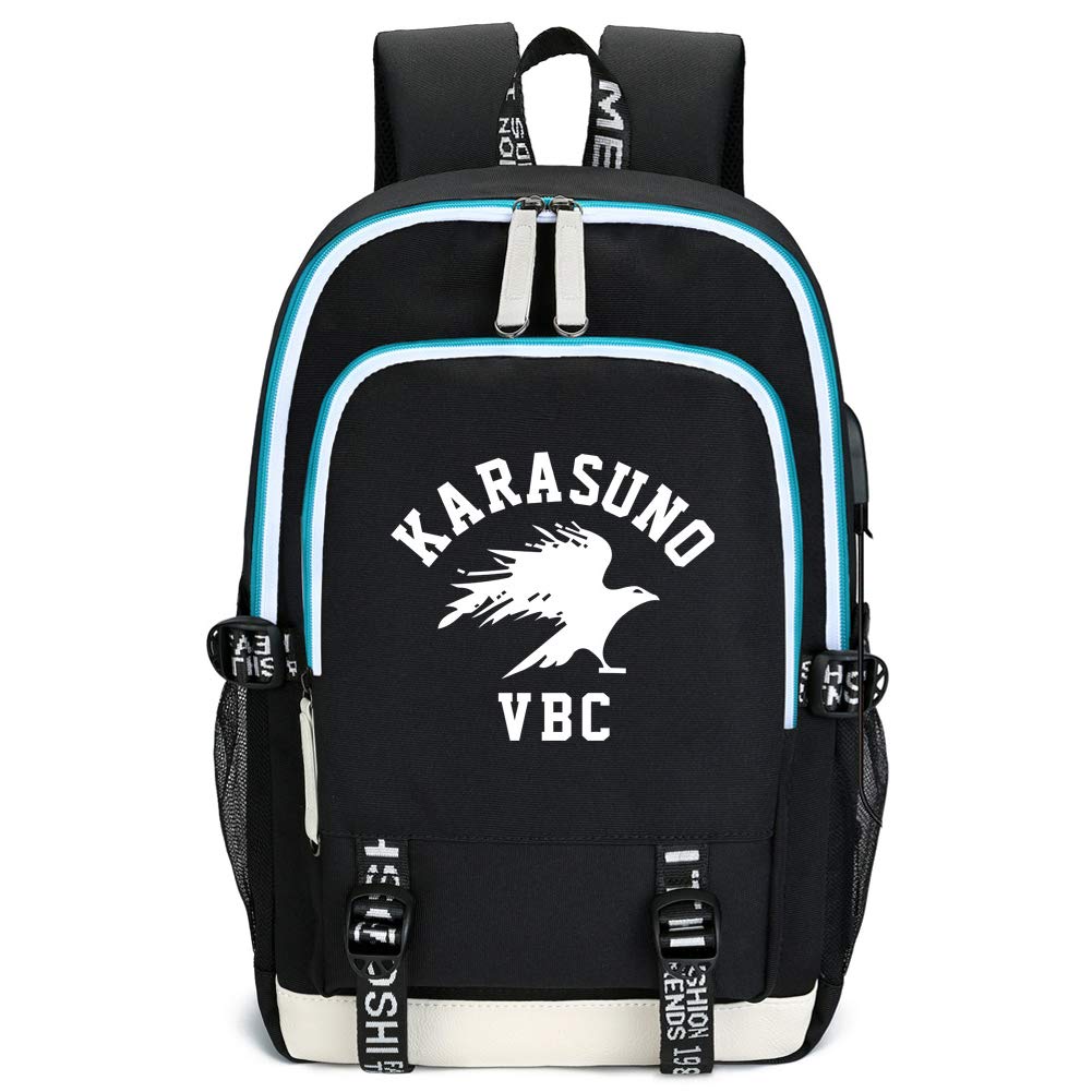 Anime Travel Laptop Backpack for Women & Men - Waterproof USB Charging School Bag - Perfect for College, Work, Travel & Daily Commute