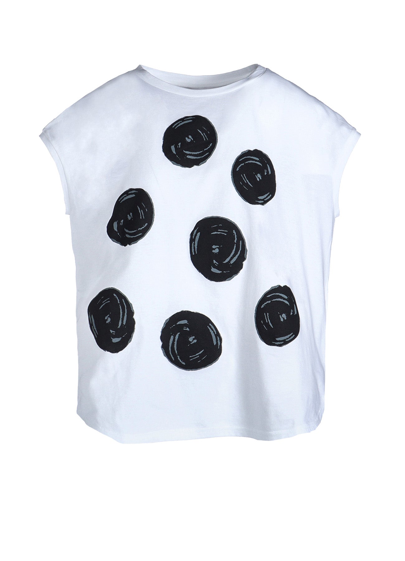 Stylish Cotton Jersey Dot Print French Sleeve Shirt for Women - Perfect for Casual Wear, Office Outfits & Summer Fashion