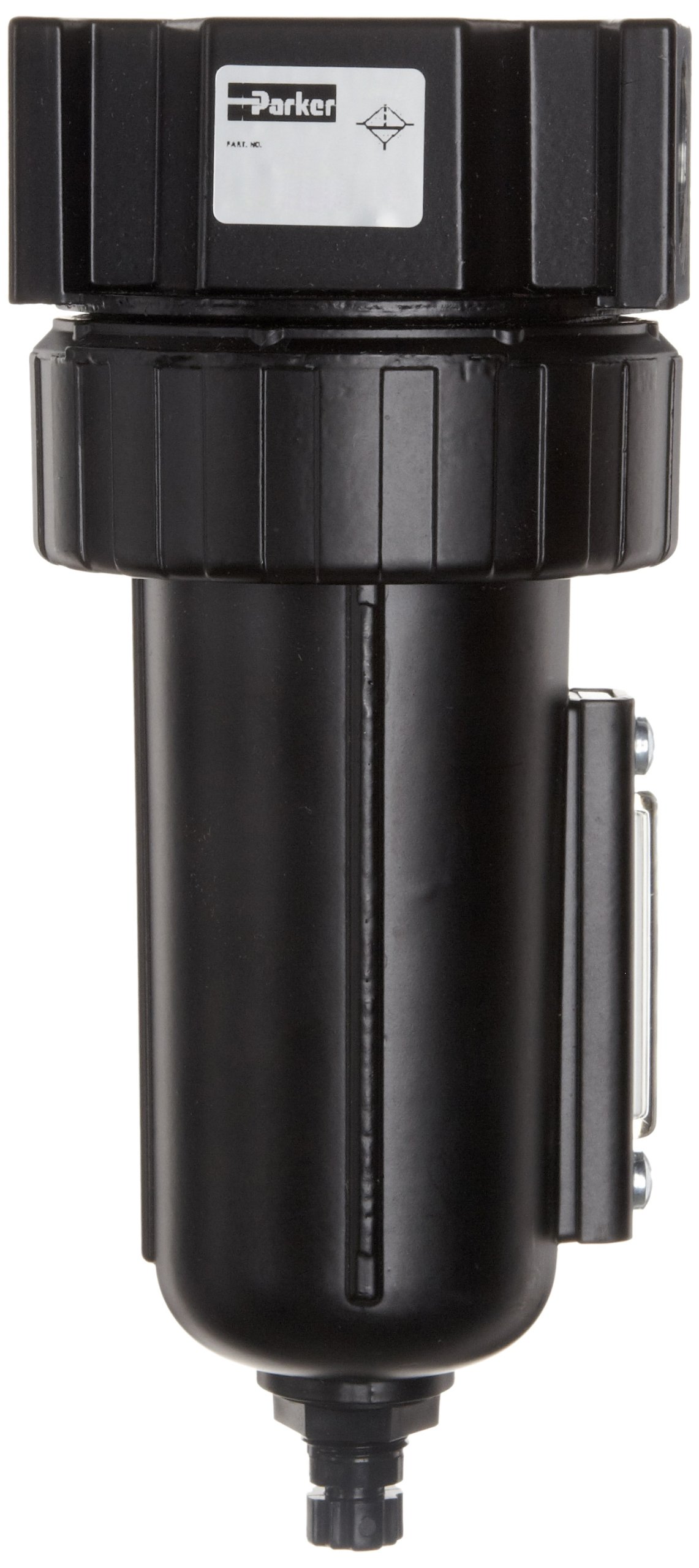 Parker 07F34AC Compressed Air Filter – 40 Micron Particulate Removal, Metal Bowl with Sight Gauge, 1/2