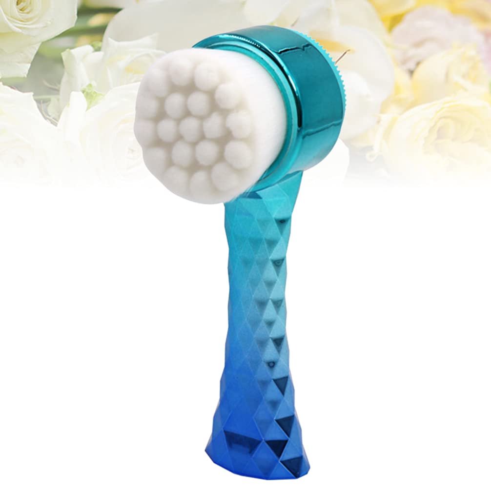 Professional Double-Sided Facial Brush - Pore Cleaner & Blackhead Remover Tool for Deep Exfoliation & Skin Massage | 3D Face Scrubber for Spa & Home Skincare Routine