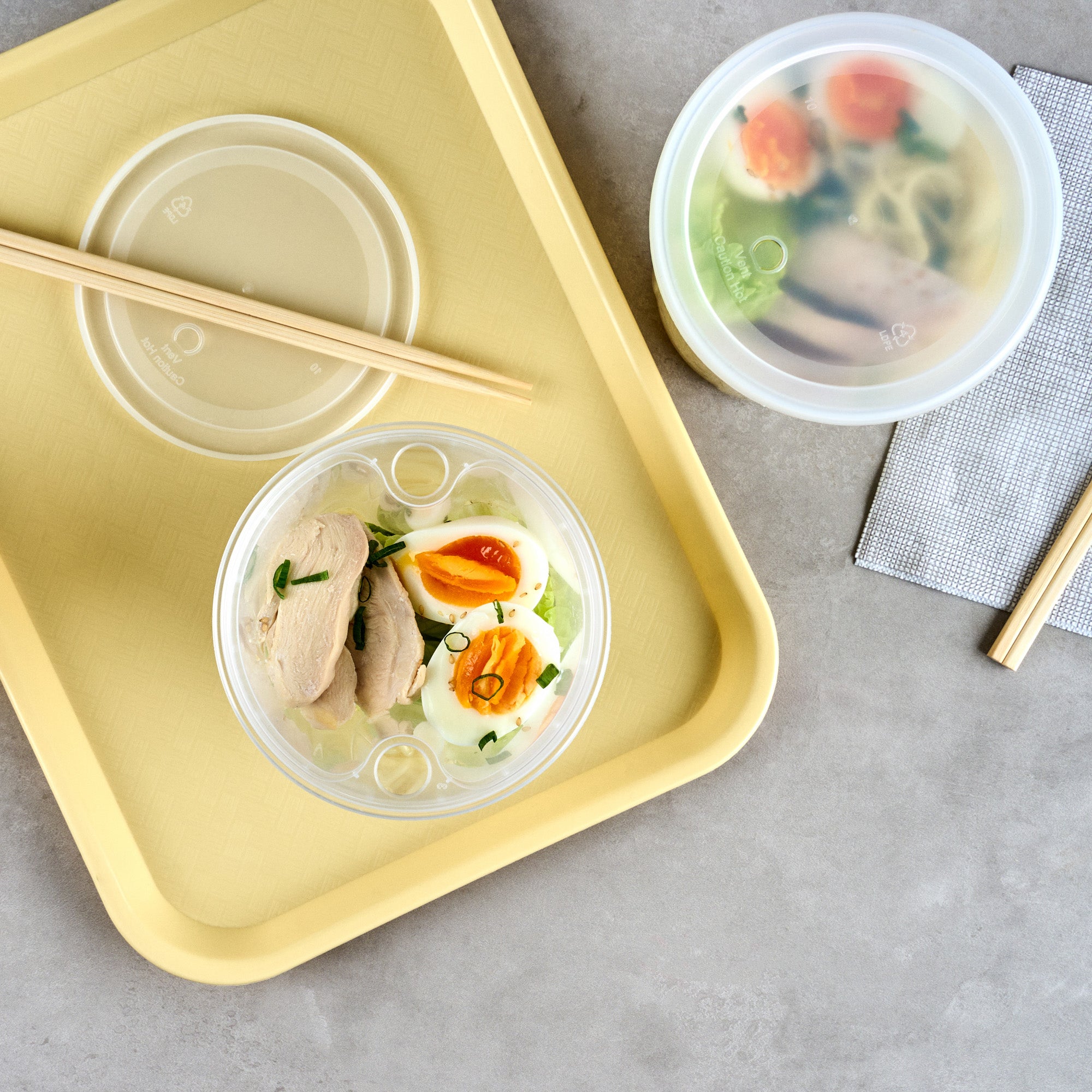 24 oz Round Clear Plastic Insert for 32, 40 & 48 oz Soup Containers - Microwave Safe, BPA Free (50 Count) - Perfect for Restaurants, Catering & Takeout Meals