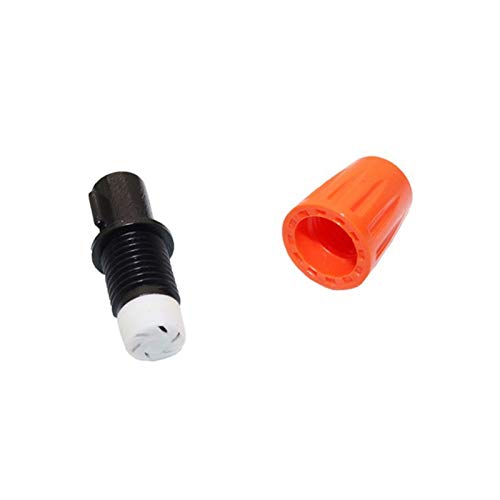 20 Pcs Adjustable Micro Drip Irrigation Nozzles - 6mm Hose Connector for DIY Garden Watering System | Atomization Sprayer for Plants, Self-Watering & Mist Sprinkler (Orange) - Perfect for Home Gardens, Greenhouses & Indoor Plant Care