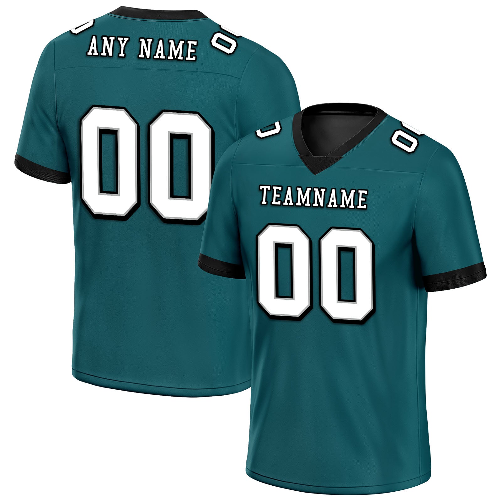 Custom Dark Green & Black Philadelphia Eagles Personalized Authentic Football Jersey FBJ02 E0605 - Perfect for Game Day, Tailgating & Fan Gifts